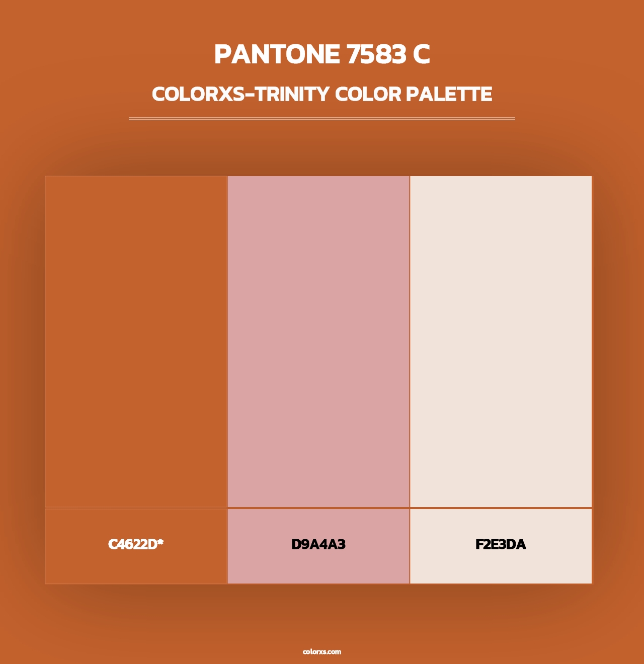 PANTONE 7583 C - Colorxs Trinity Palette