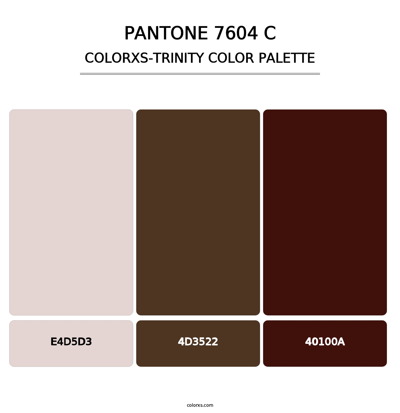 PANTONE 7604 C - Colorxs Trinity Palette