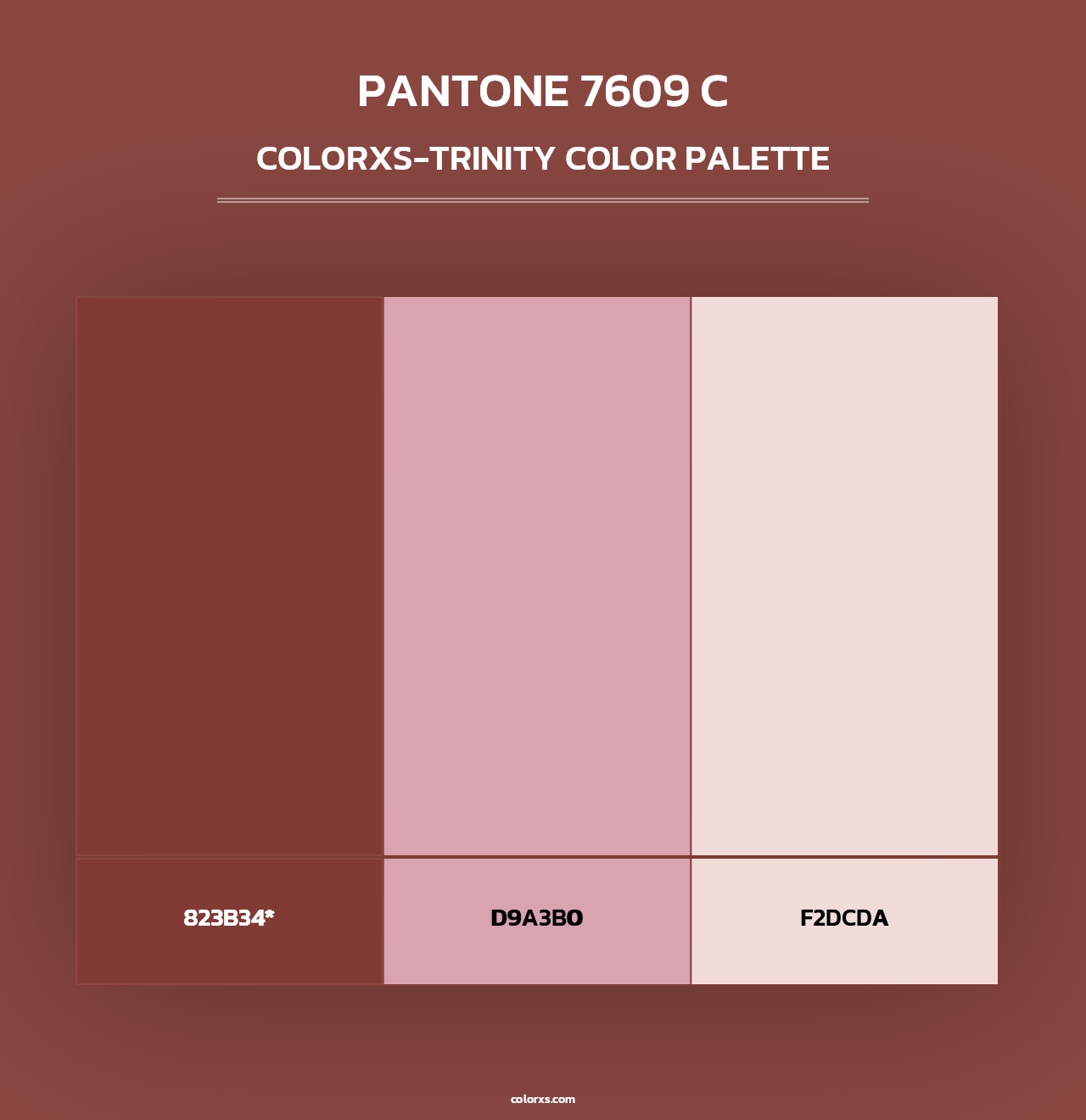 PANTONE 7609 C - Colorxs Trinity Palette