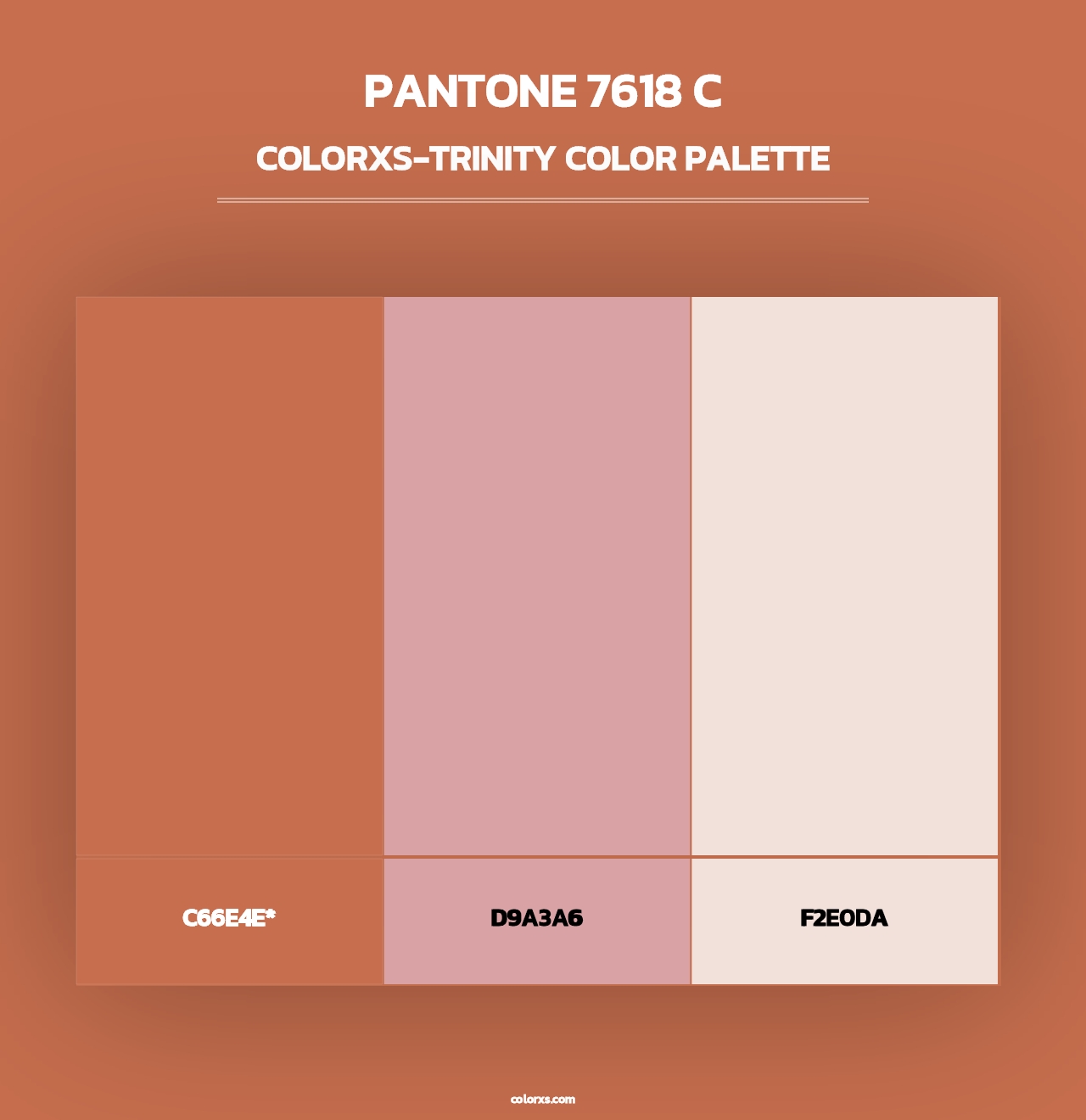 PANTONE 7618 C - Colorxs Trinity Palette