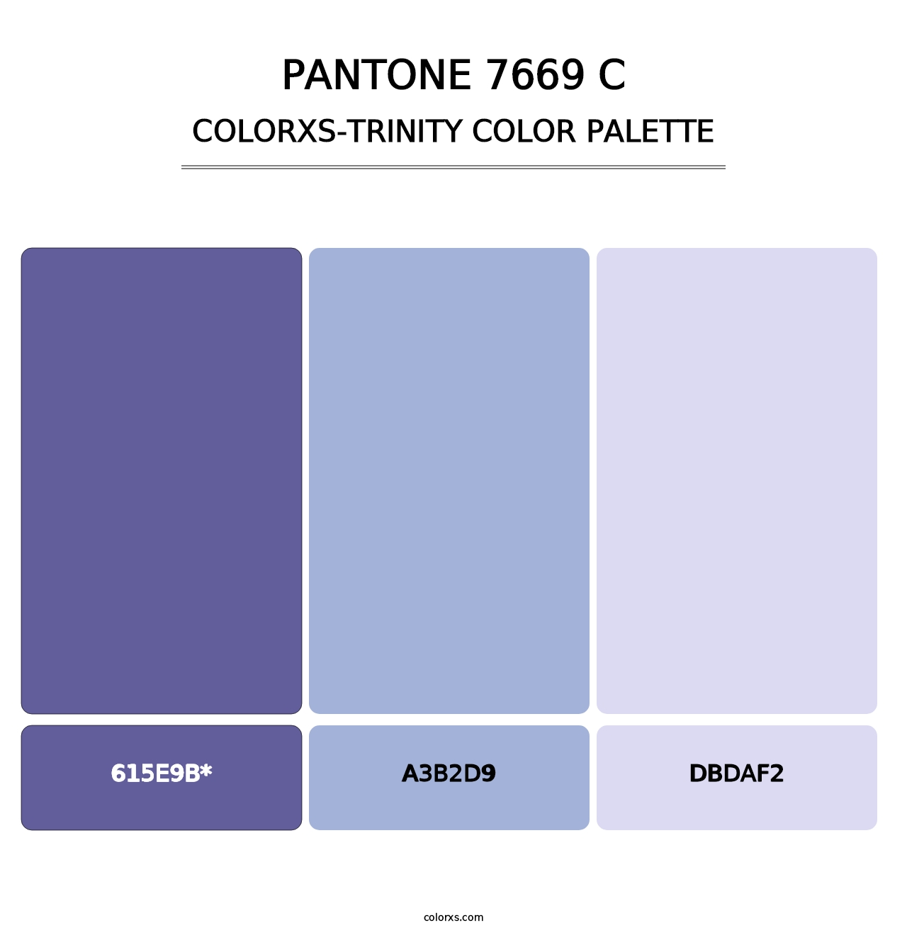 PANTONE 7669 C - Colorxs Trinity Palette