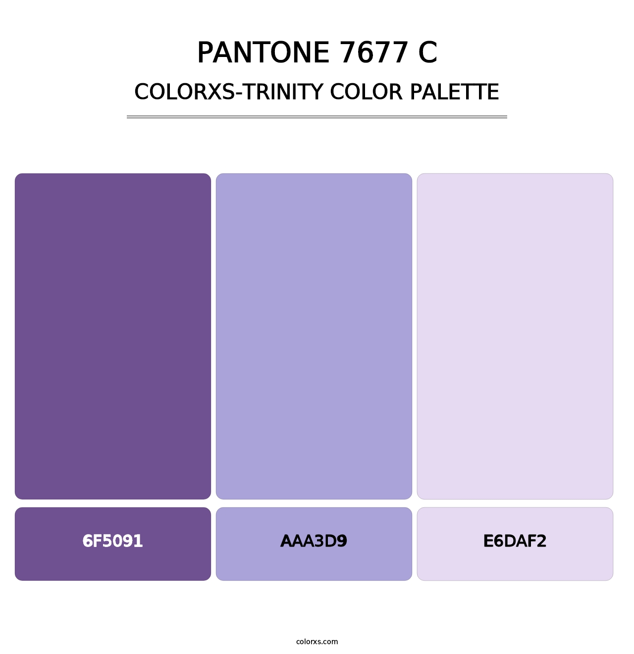 PANTONE 7677 C - Colorxs Trinity Palette