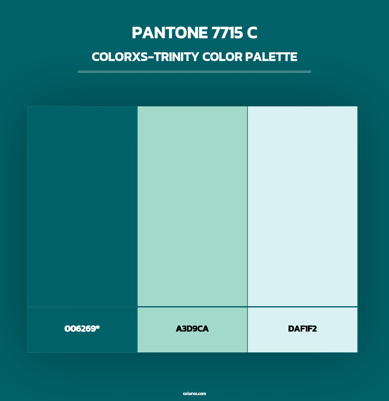 PANTONE 7715 C - Colorxs Trinity Palette