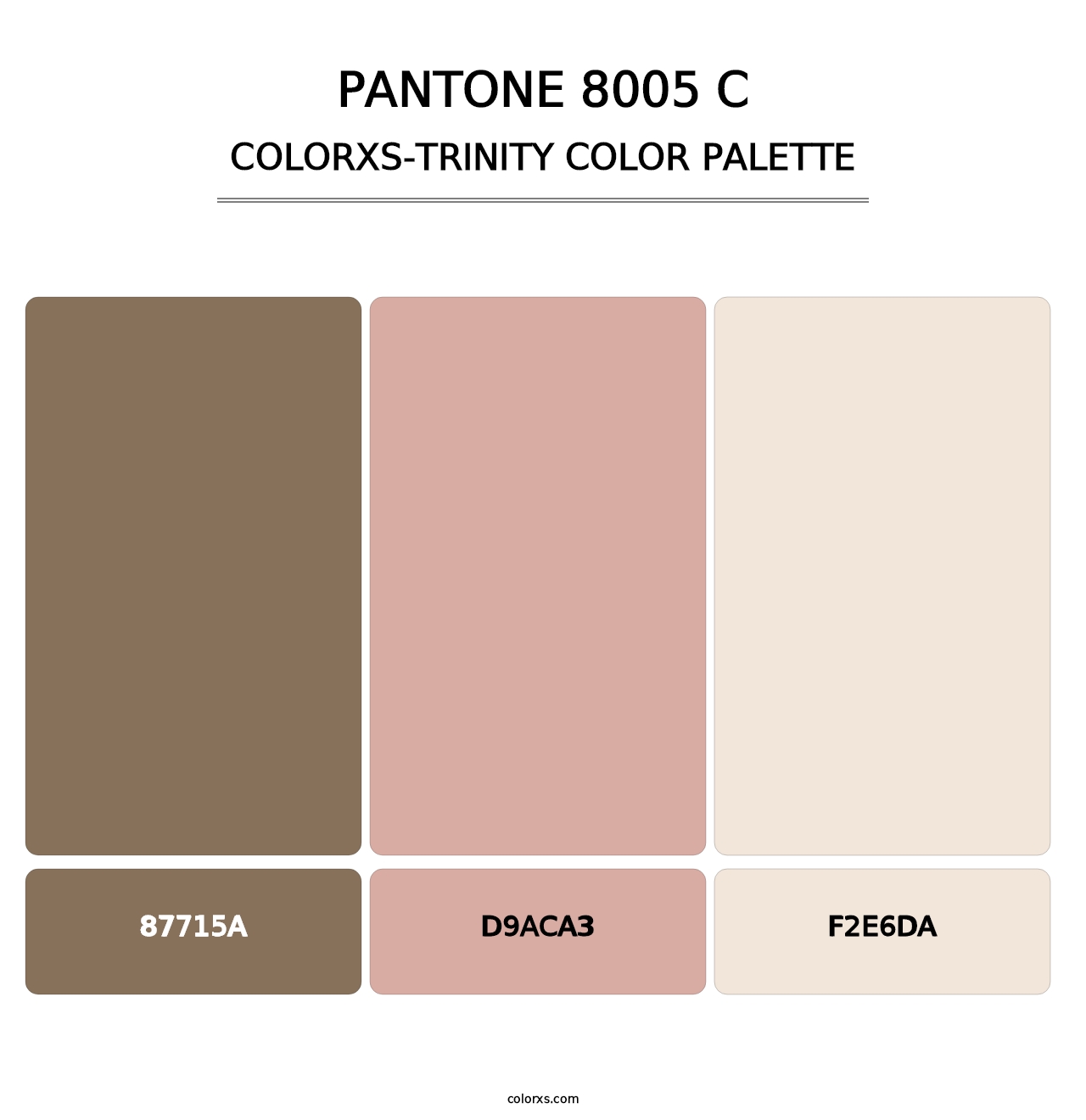 PANTONE 8005 C - Colorxs Trinity Palette