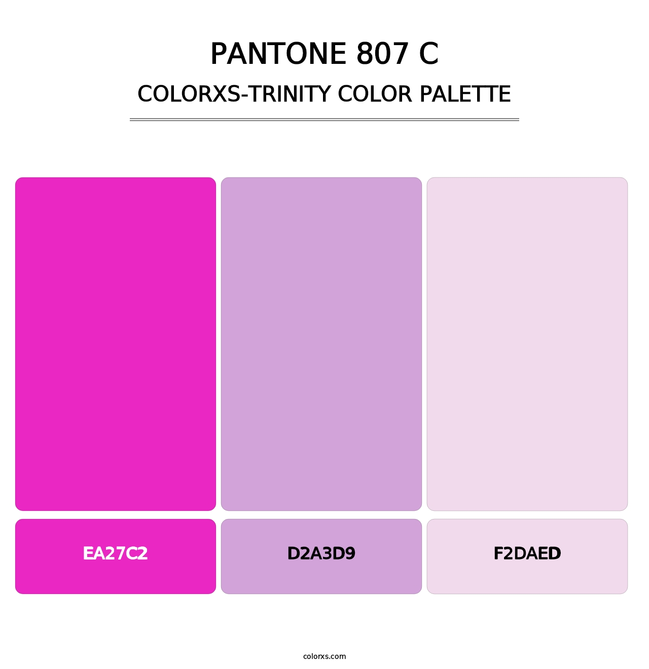 PANTONE 807 C - Colorxs Trinity Palette
