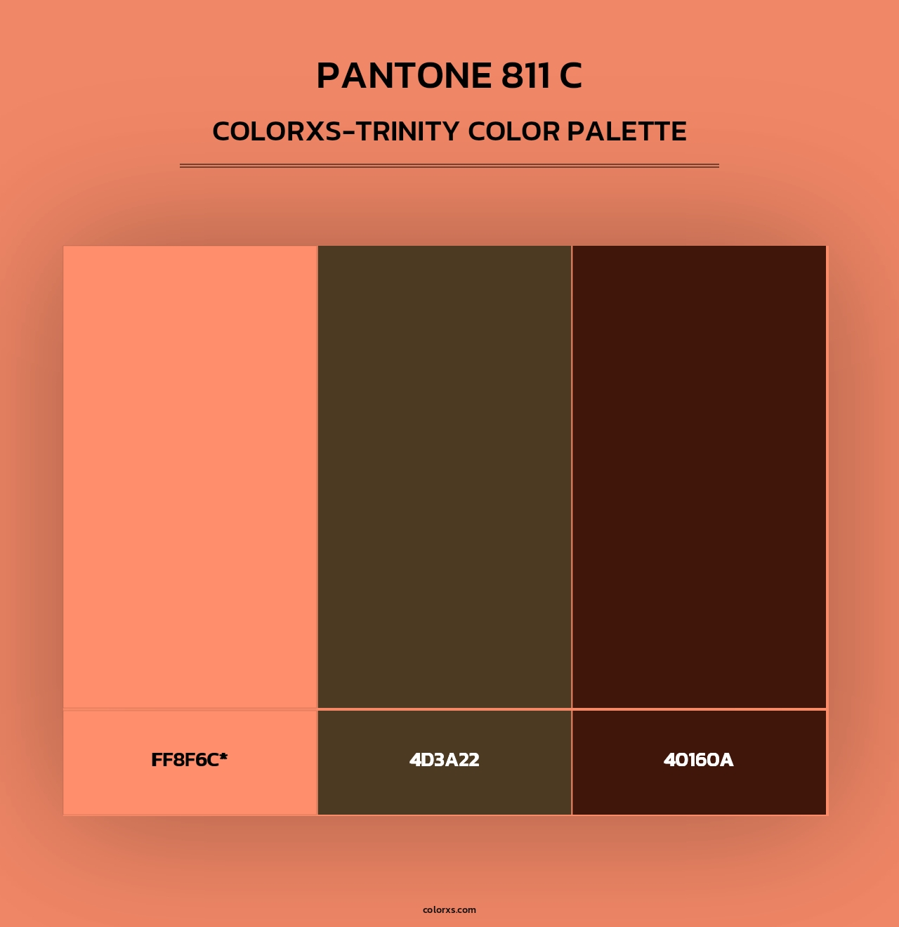 PANTONE 811 C - Colorxs Trinity Palette