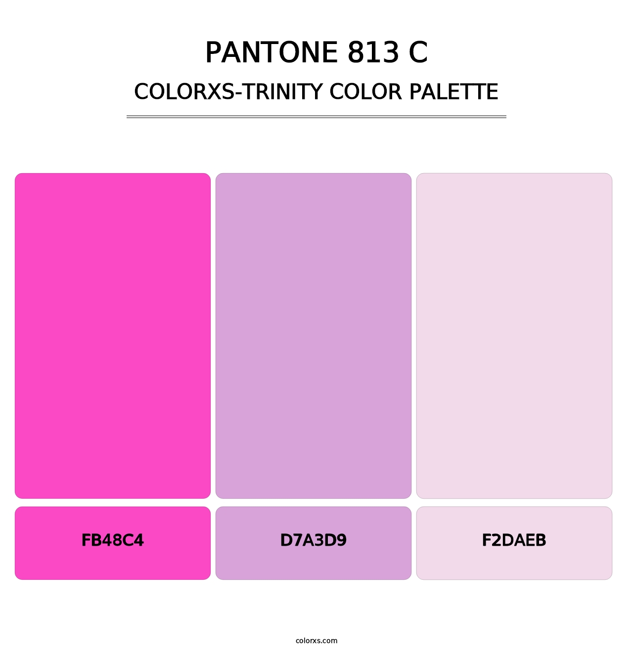 PANTONE 813 C - Colorxs Trinity Palette