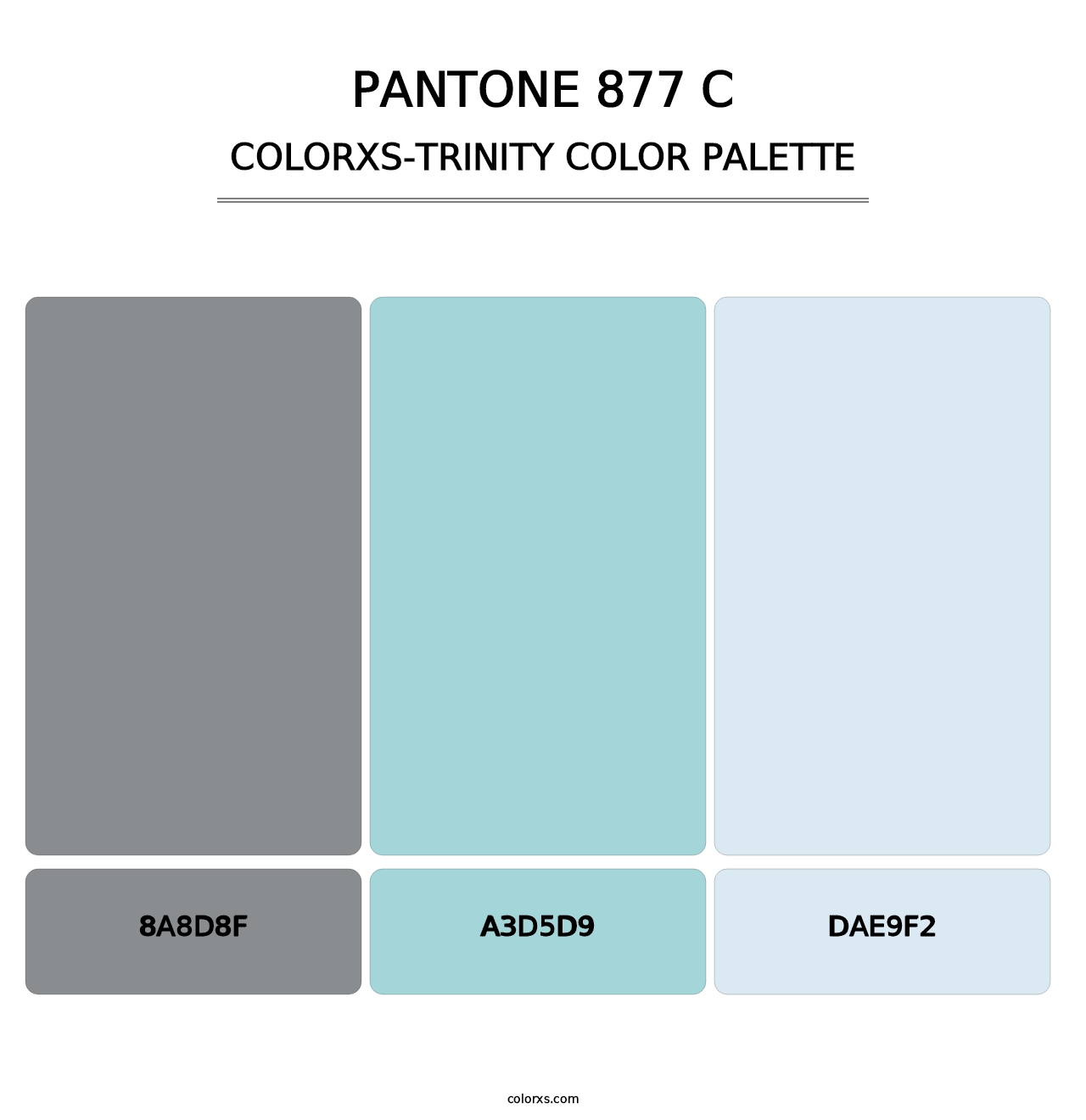 PANTONE 877 C - Colorxs Trinity Palette