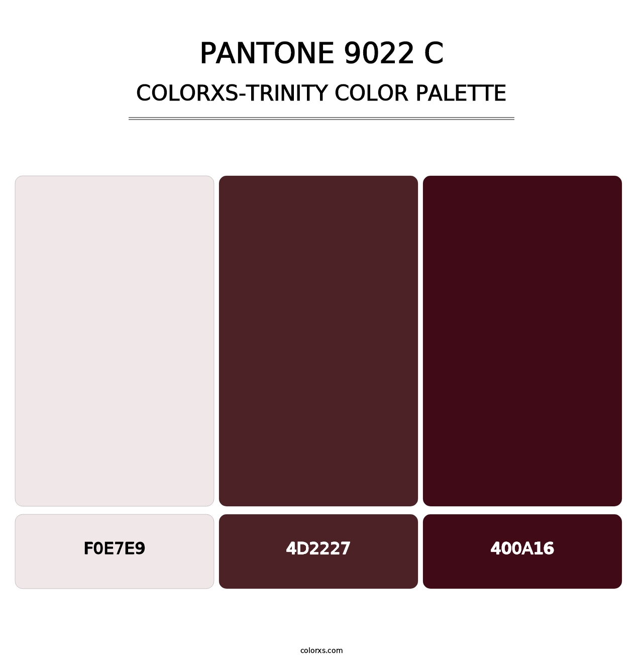 PANTONE 9022 C - Colorxs Trinity Palette