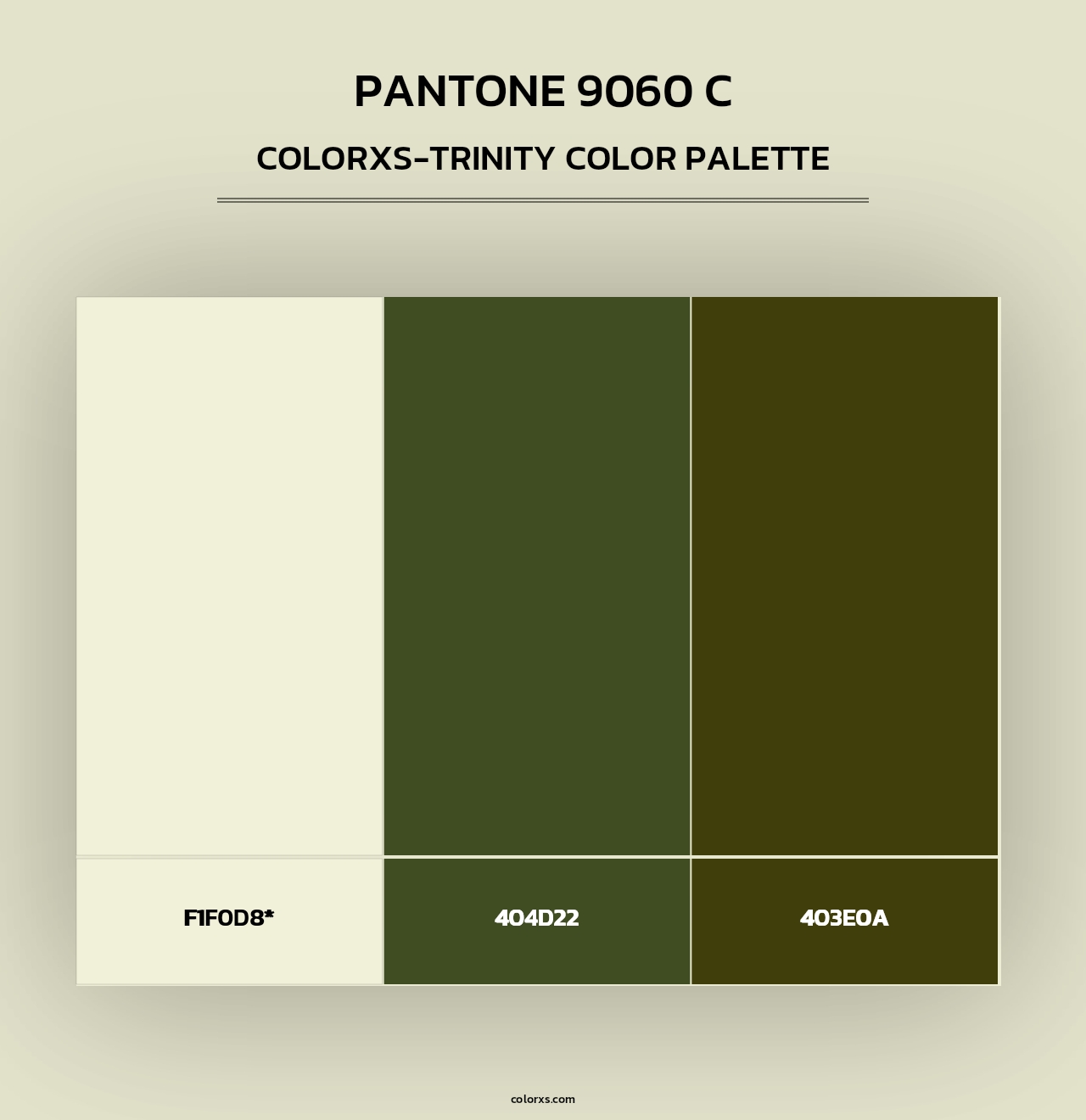 PANTONE 9060 C - Colorxs Trinity Palette