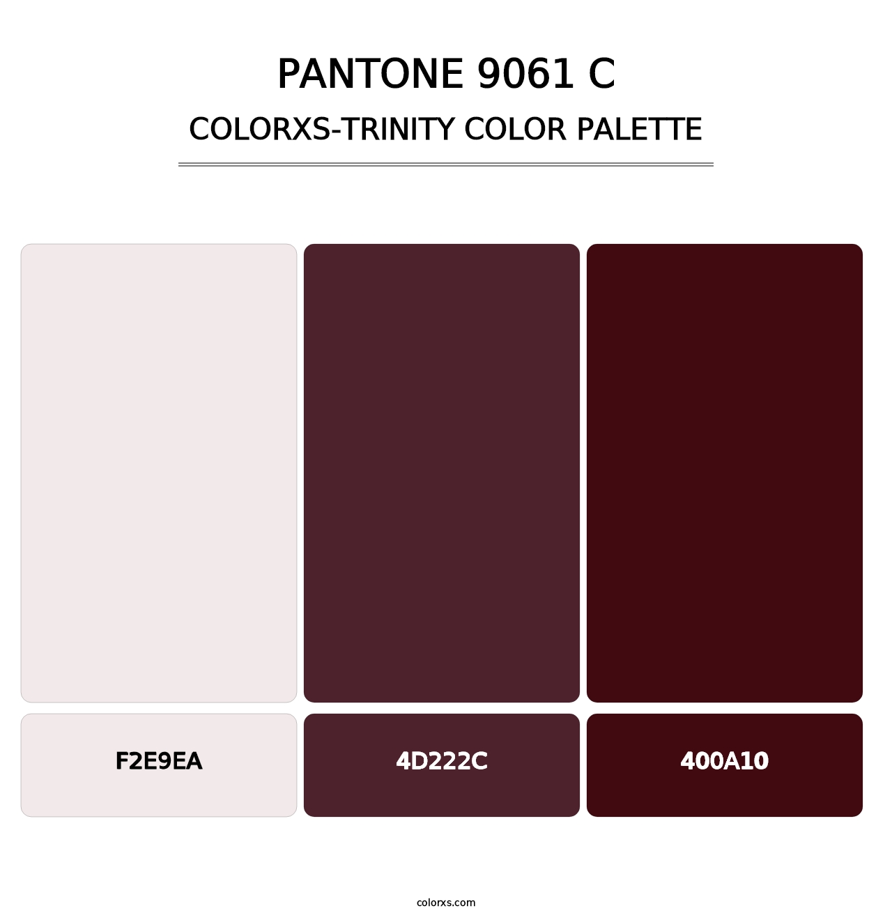 PANTONE 9061 C - Colorxs Trinity Palette