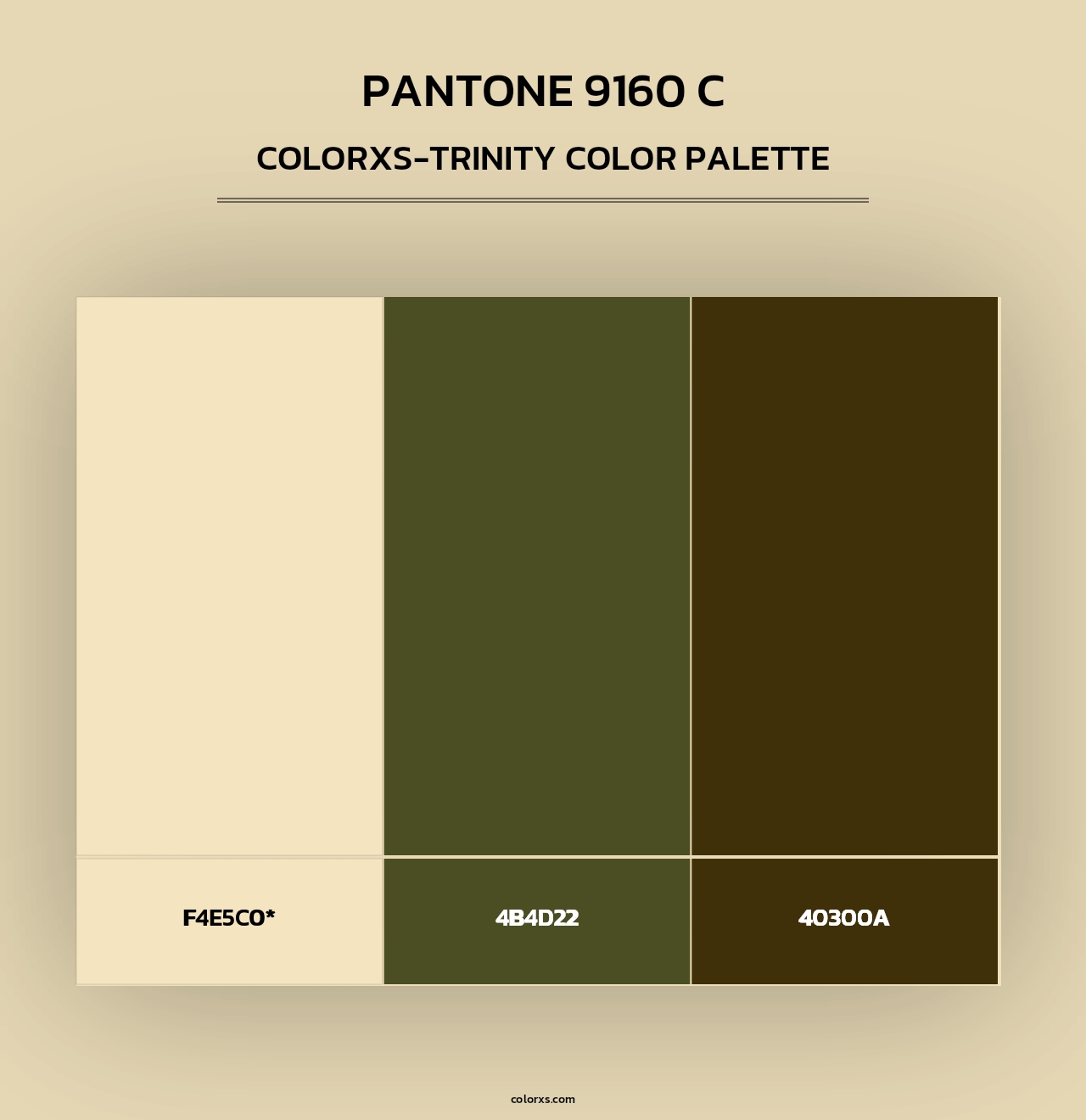 PANTONE 9160 C - Colorxs Trinity Palette