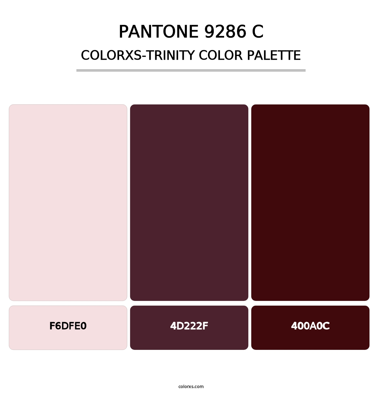 PANTONE 9286 C - Colorxs Trinity Palette