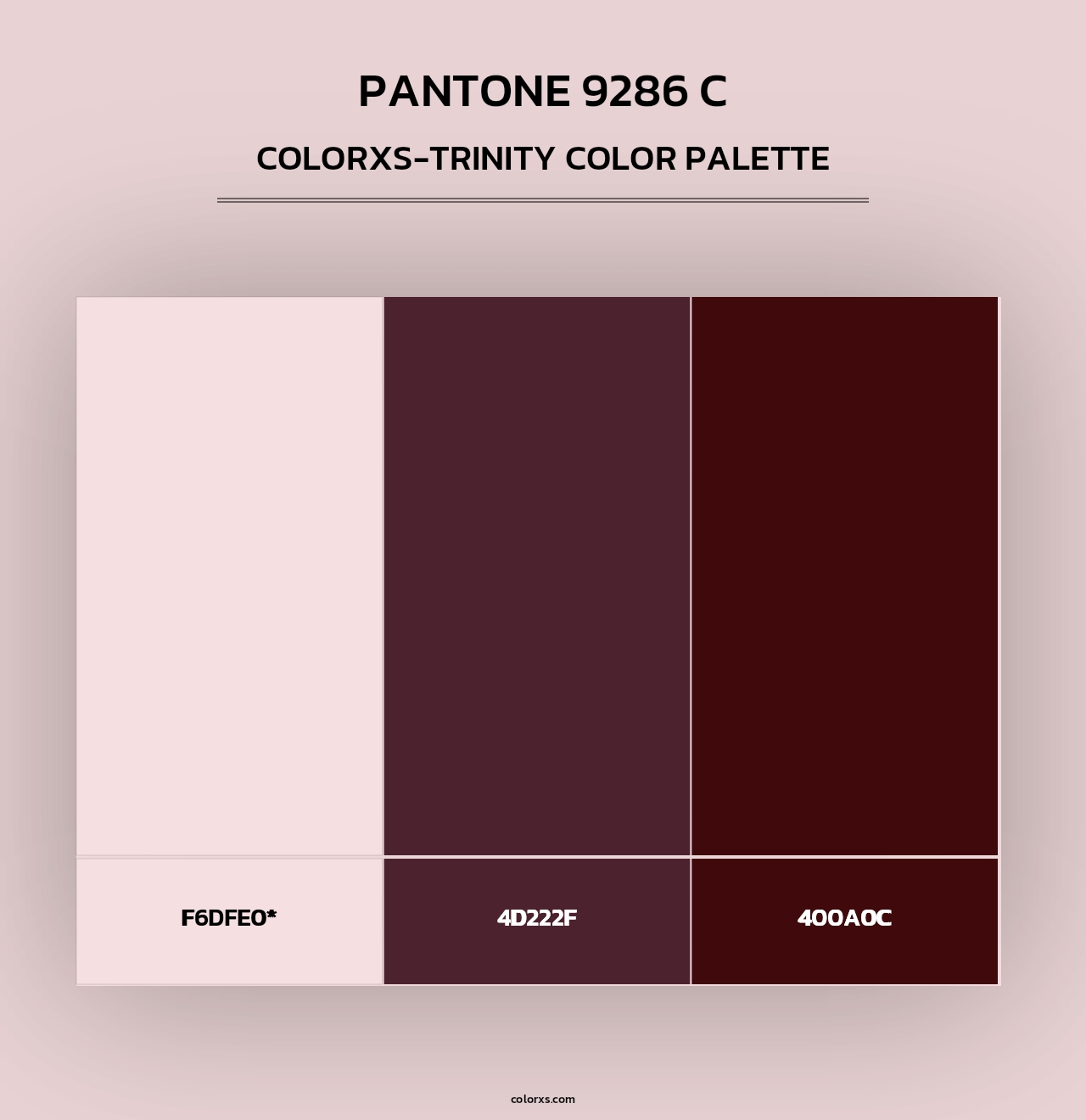 PANTONE 9286 C - Colorxs Trinity Palette