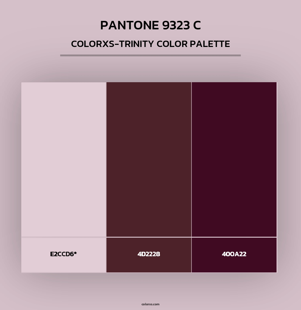 PANTONE 9323 C - Colorxs Trinity Palette