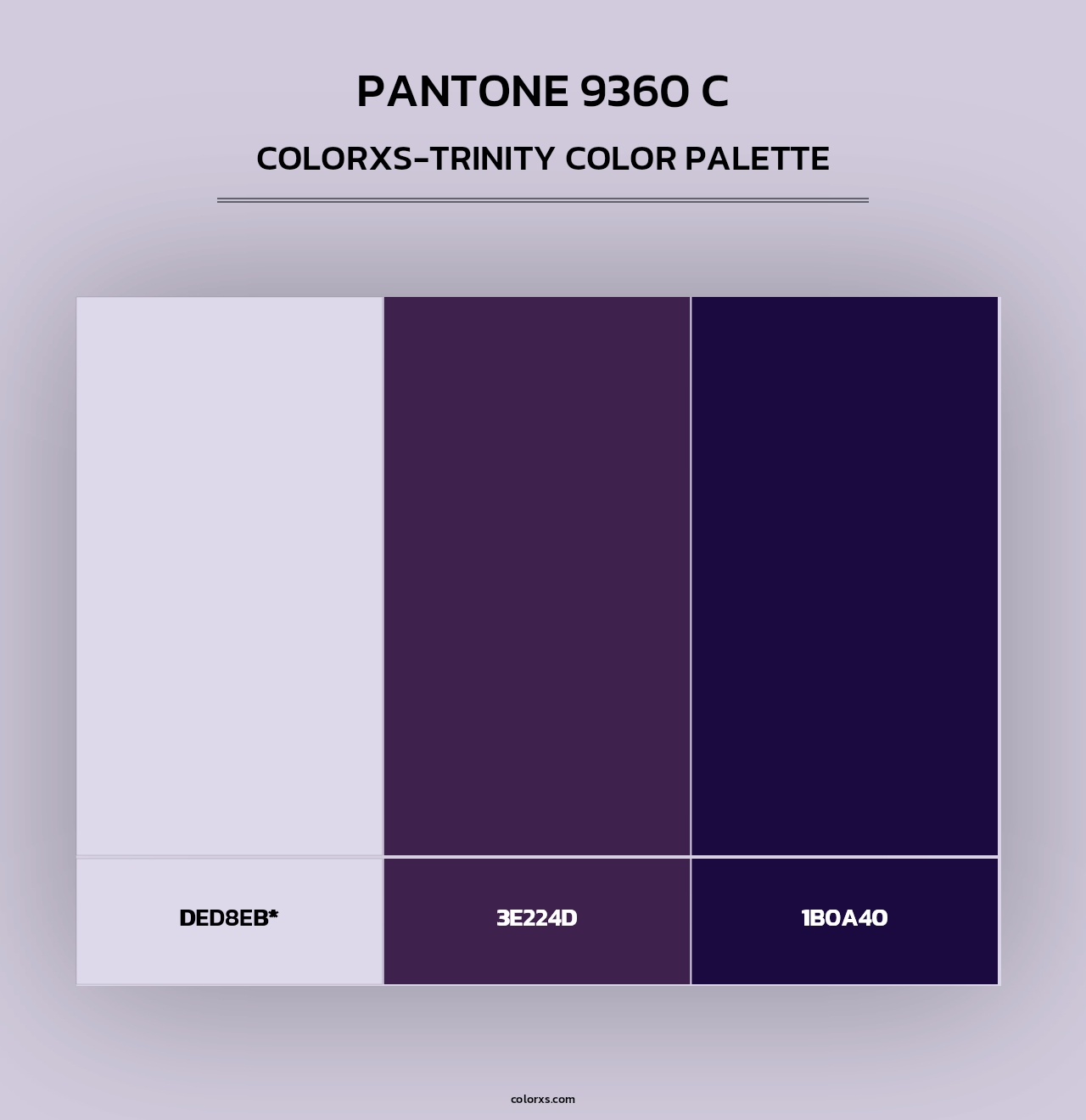 PANTONE 9360 C - Colorxs Trinity Palette