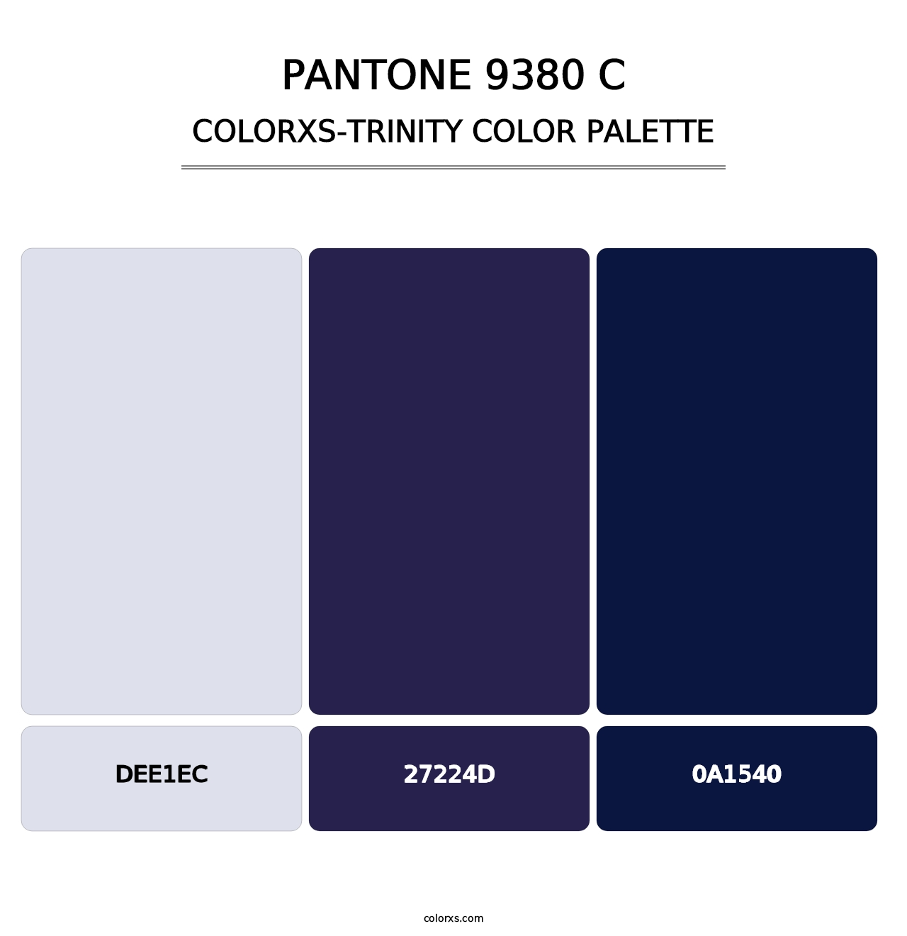 PANTONE 9380 C - Colorxs Trinity Palette