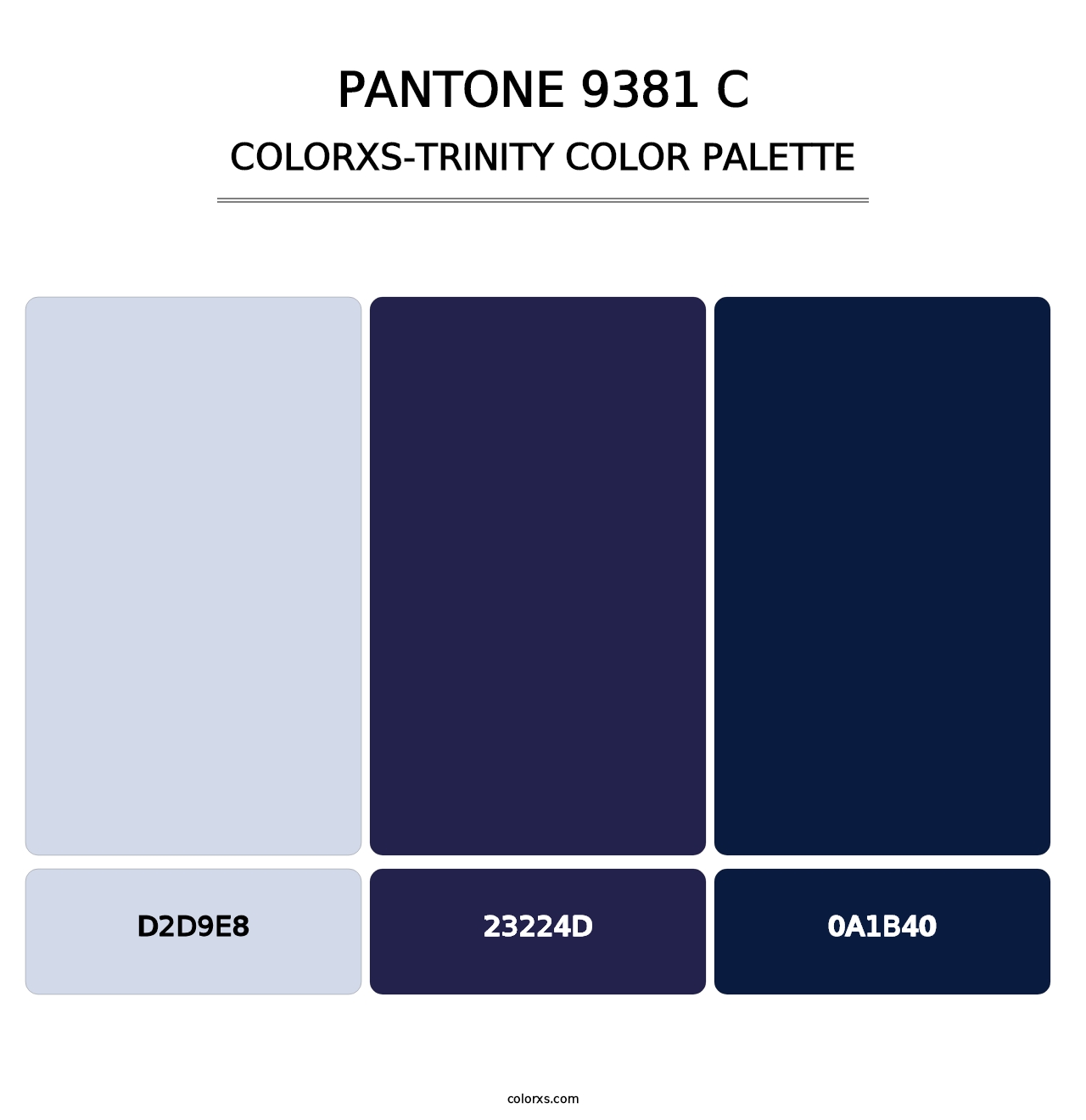 PANTONE 9381 C - Colorxs Trinity Palette
