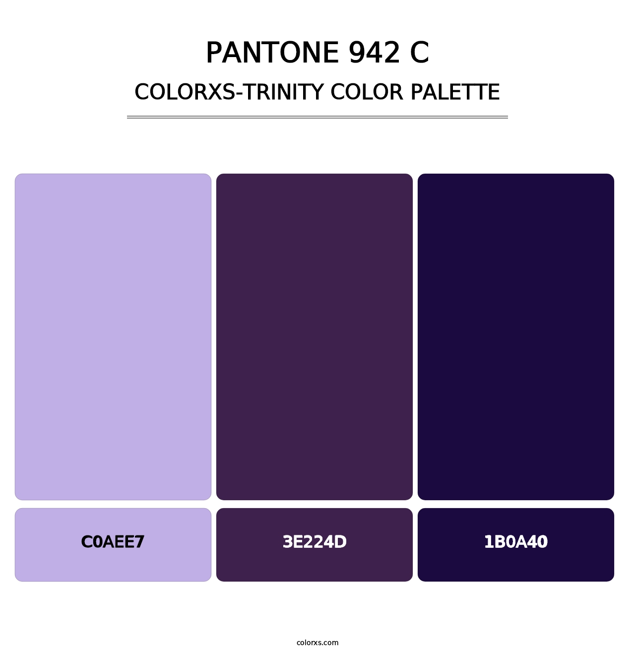 PANTONE 942 C - Colorxs Trinity Palette