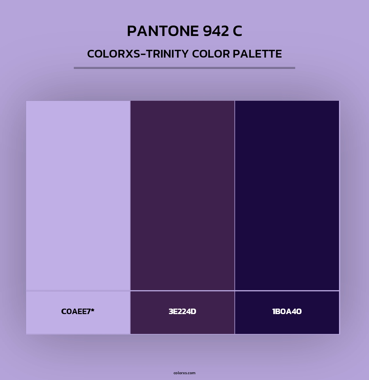 PANTONE 942 C - Colorxs Trinity Palette