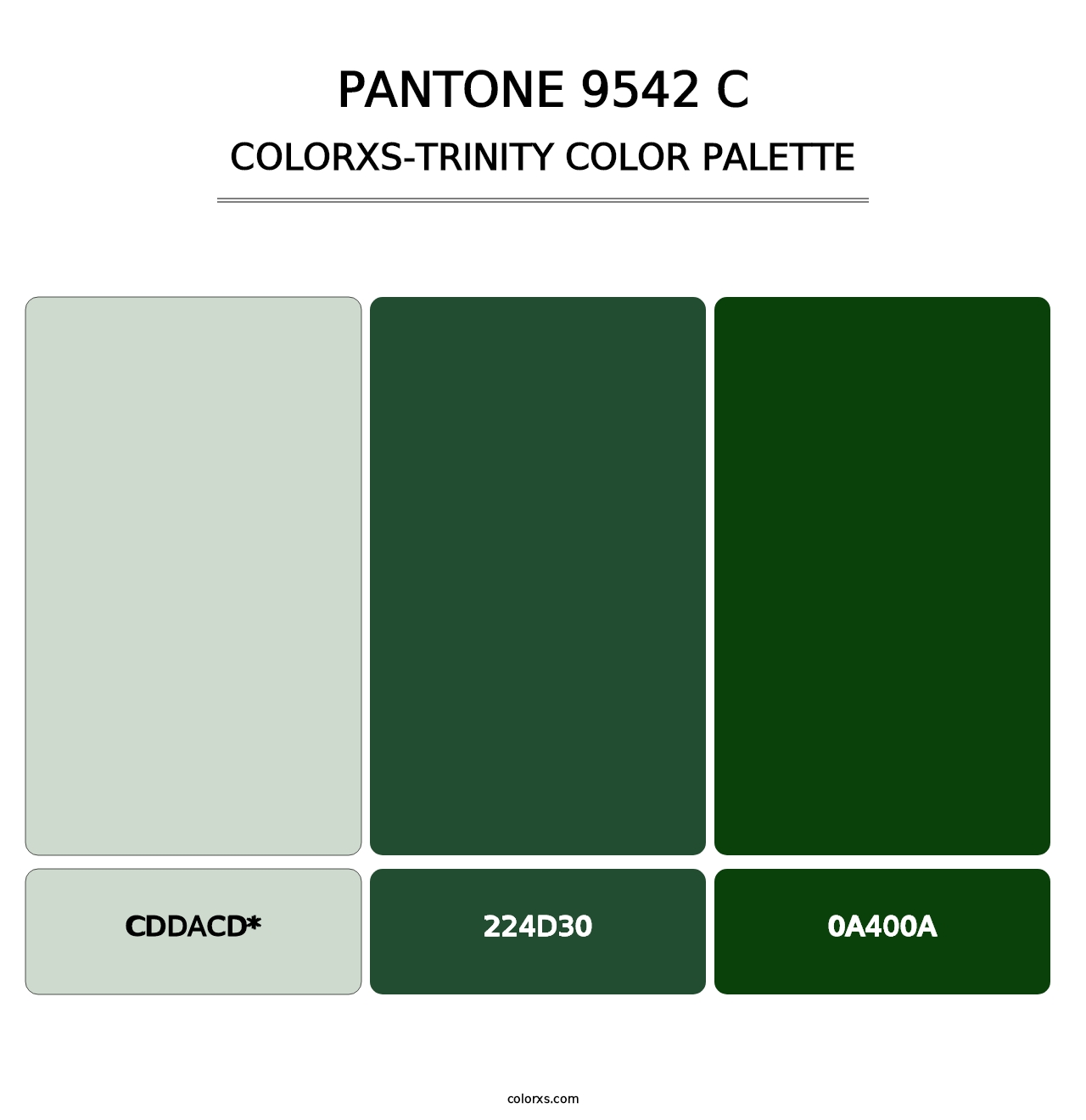 PANTONE 9542 C - Colorxs Trinity Palette