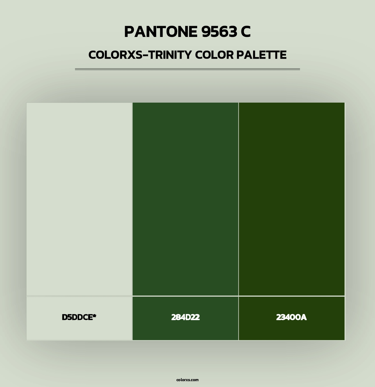 PANTONE 9563 C - Colorxs Trinity Palette
