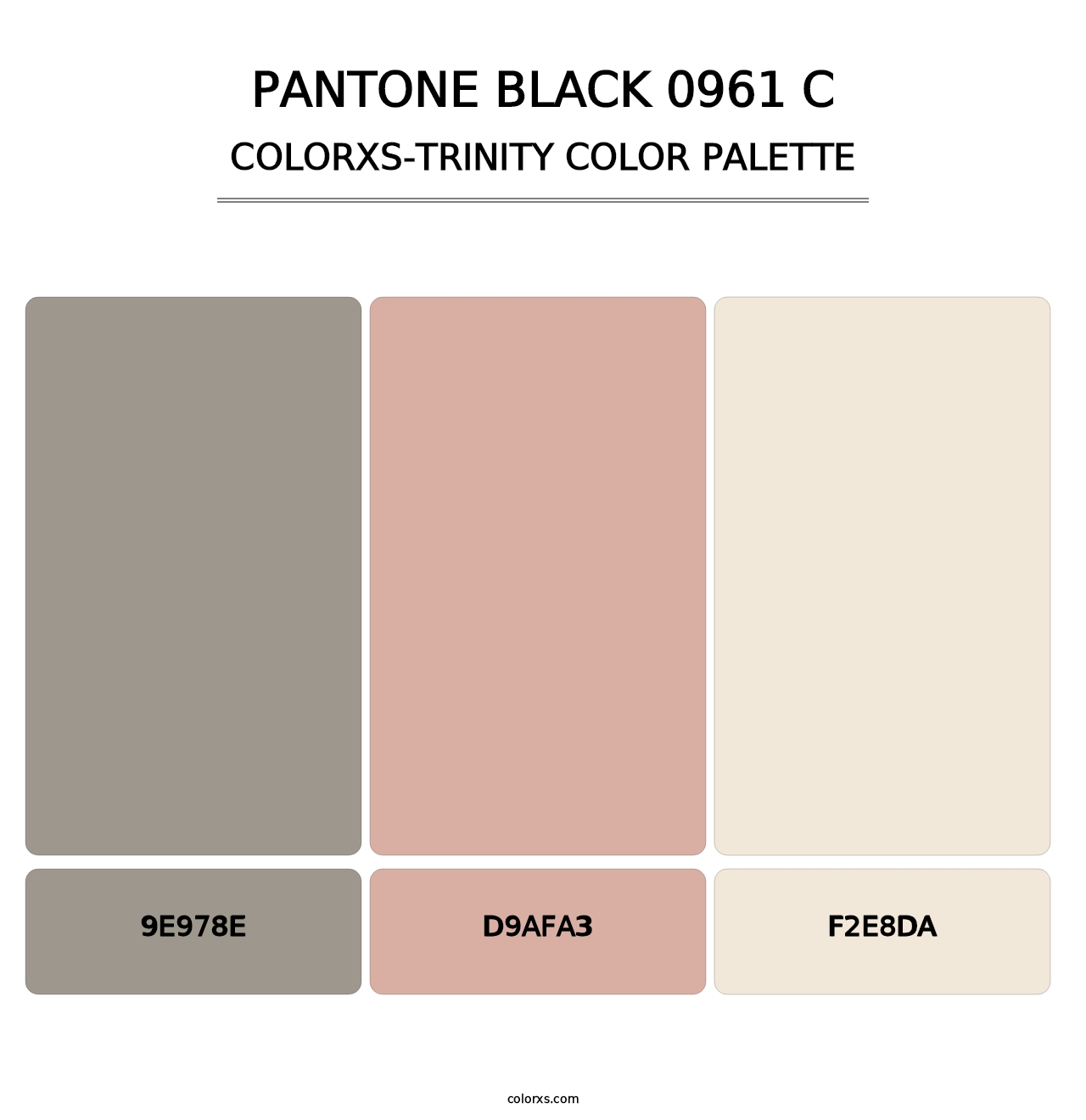 PANTONE Black 0961 C - Colorxs Trinity Palette