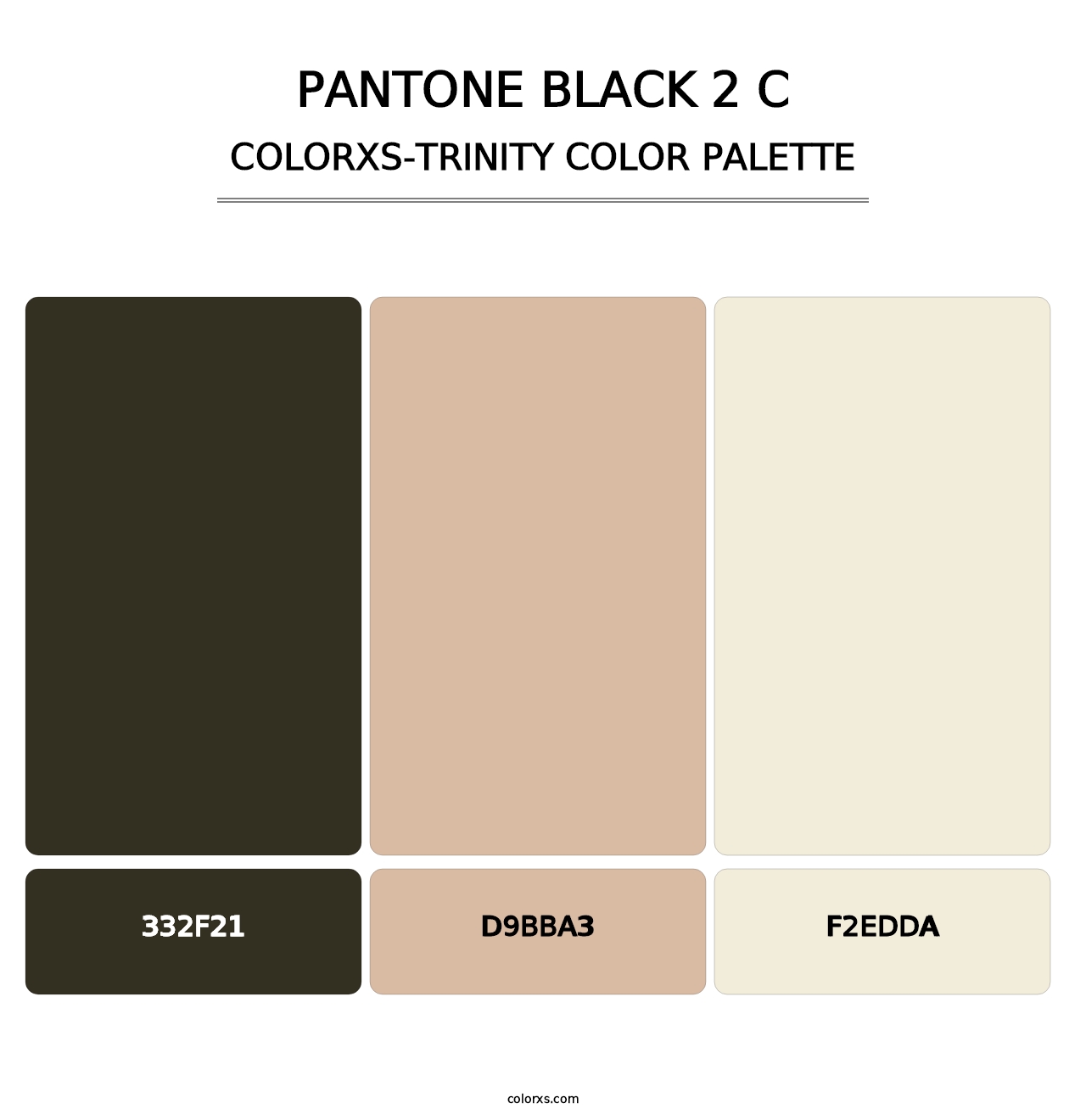PANTONE Black 2 C - Colorxs Trinity Palette