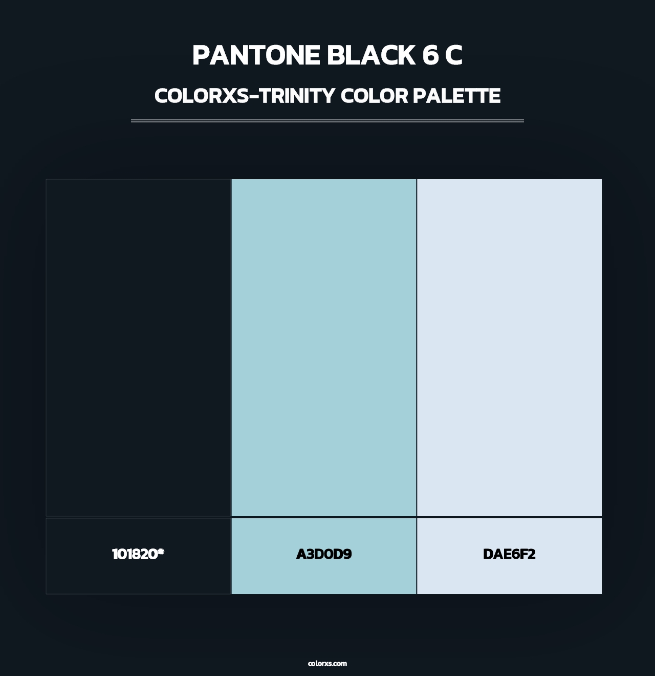 PANTONE Black 6 C - Colorxs Trinity Palette