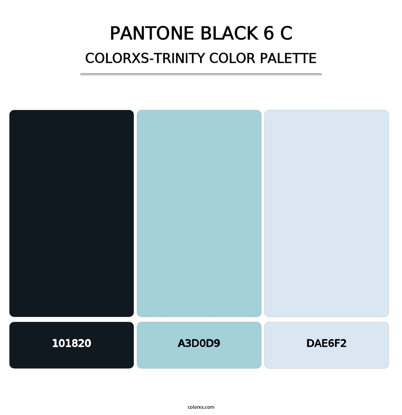 PANTONE Black 6 C - Colorxs Trinity Palette