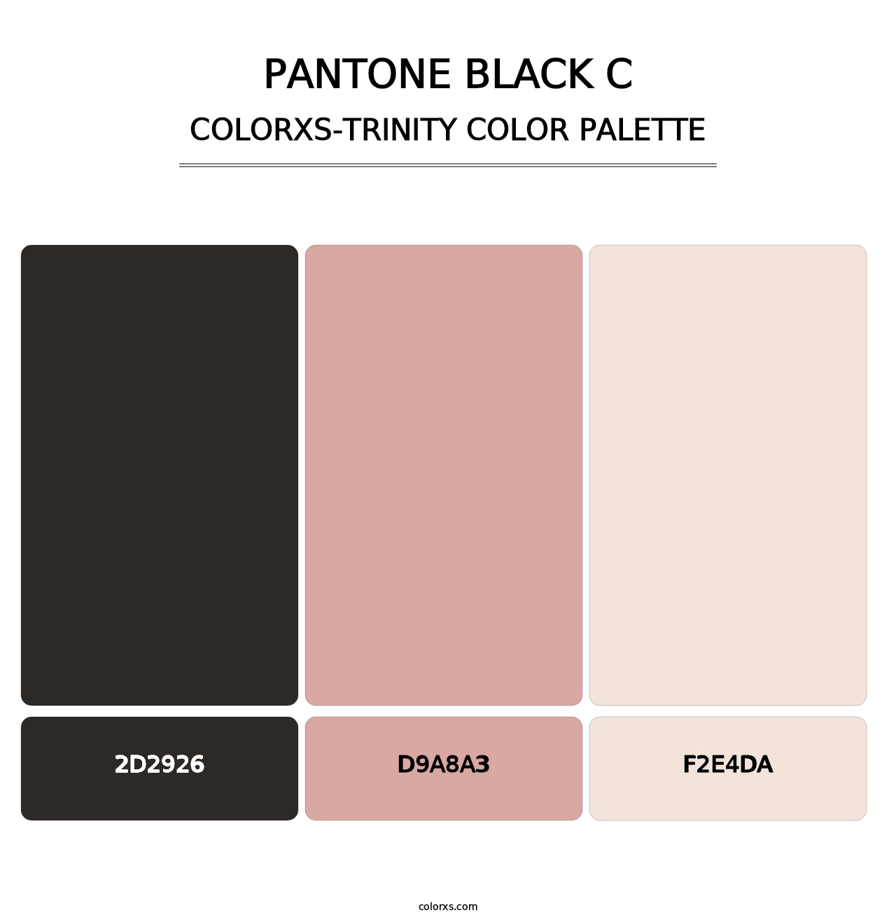 PANTONE Black C - Colorxs Trinity Palette