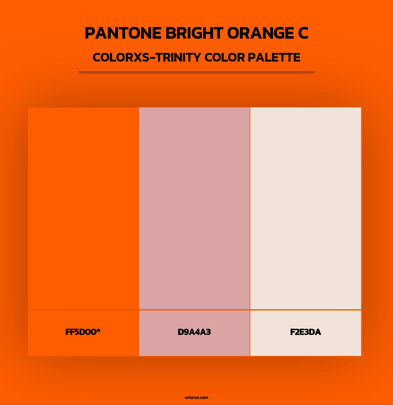 PANTONE Bright Orange C - Colorxs Trinity Palette