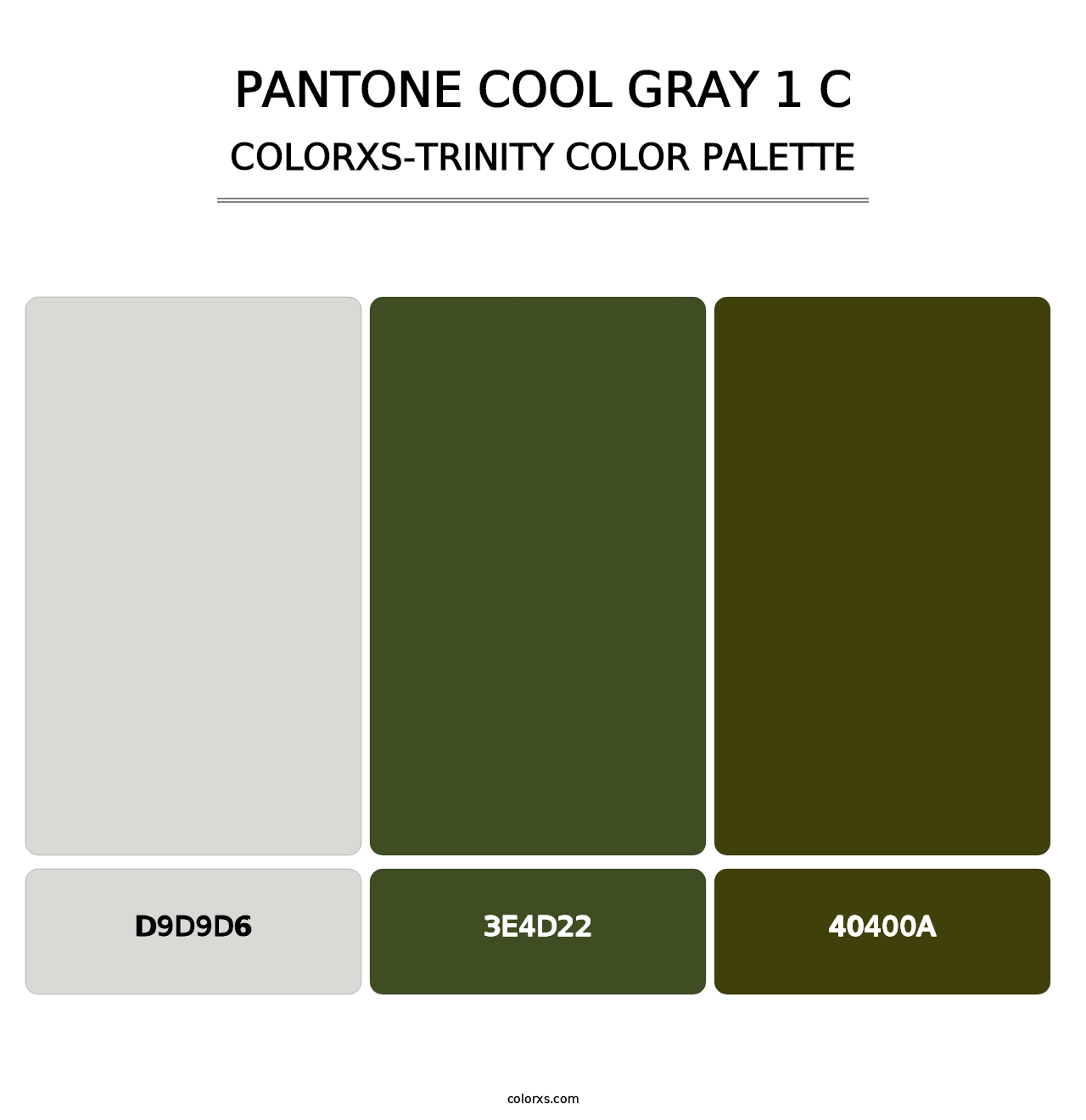 PANTONE Cool Gray 1 C - Colorxs Trinity Palette