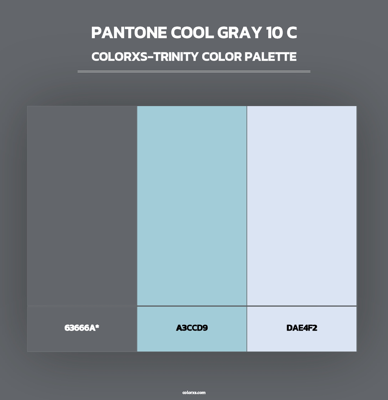PANTONE Cool Gray 10 C - Colorxs Trinity Palette