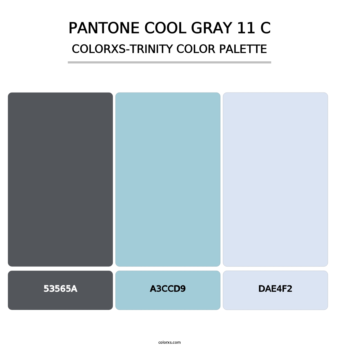 PANTONE Cool Gray 11 C - Colorxs Trinity Palette