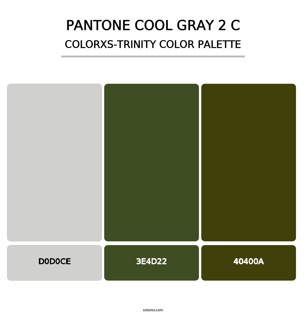 PANTONE Cool Gray 2 C - Colorxs Trinity Palette