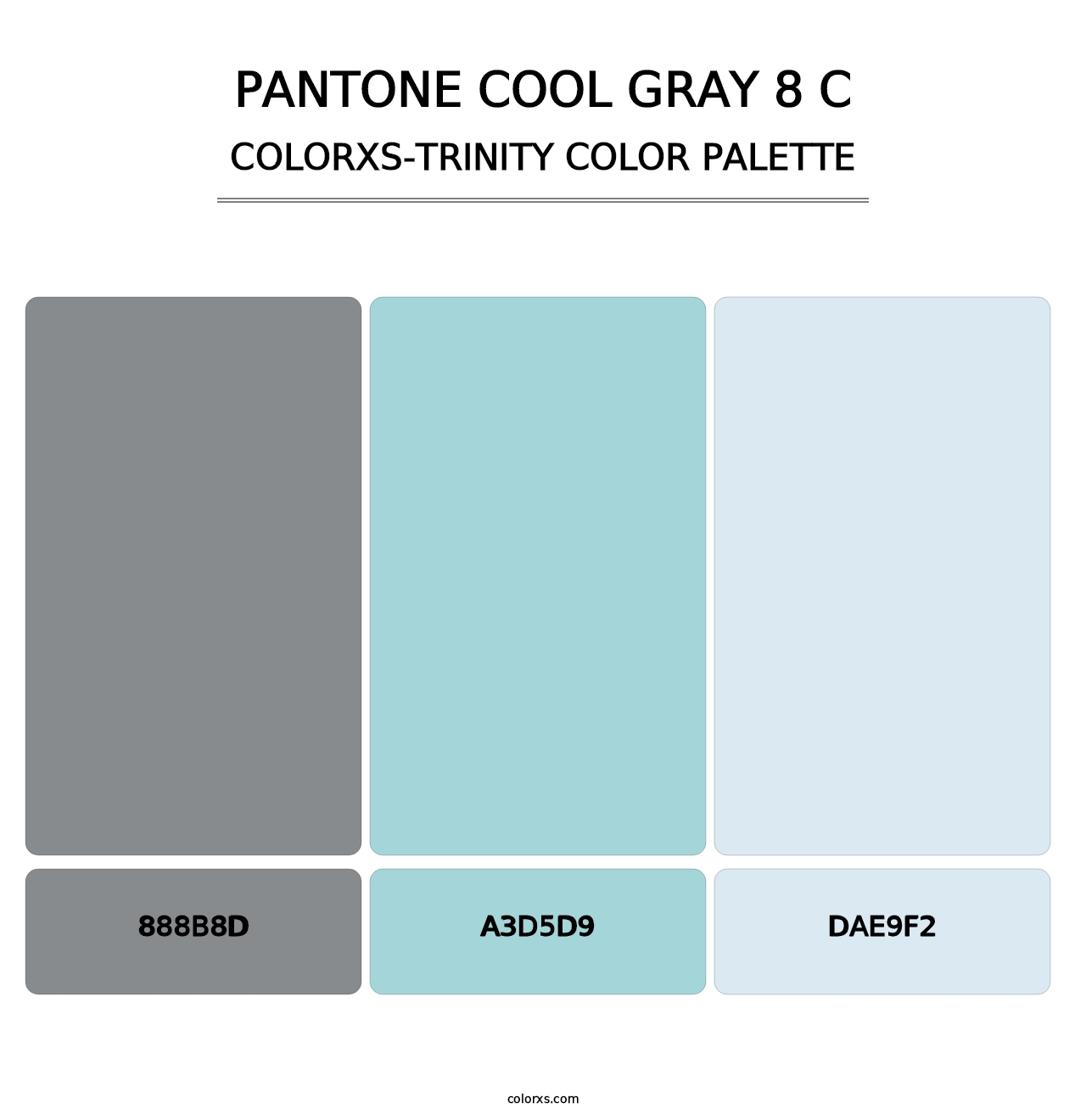 PANTONE Cool Gray 8 C - Colorxs Trinity Palette