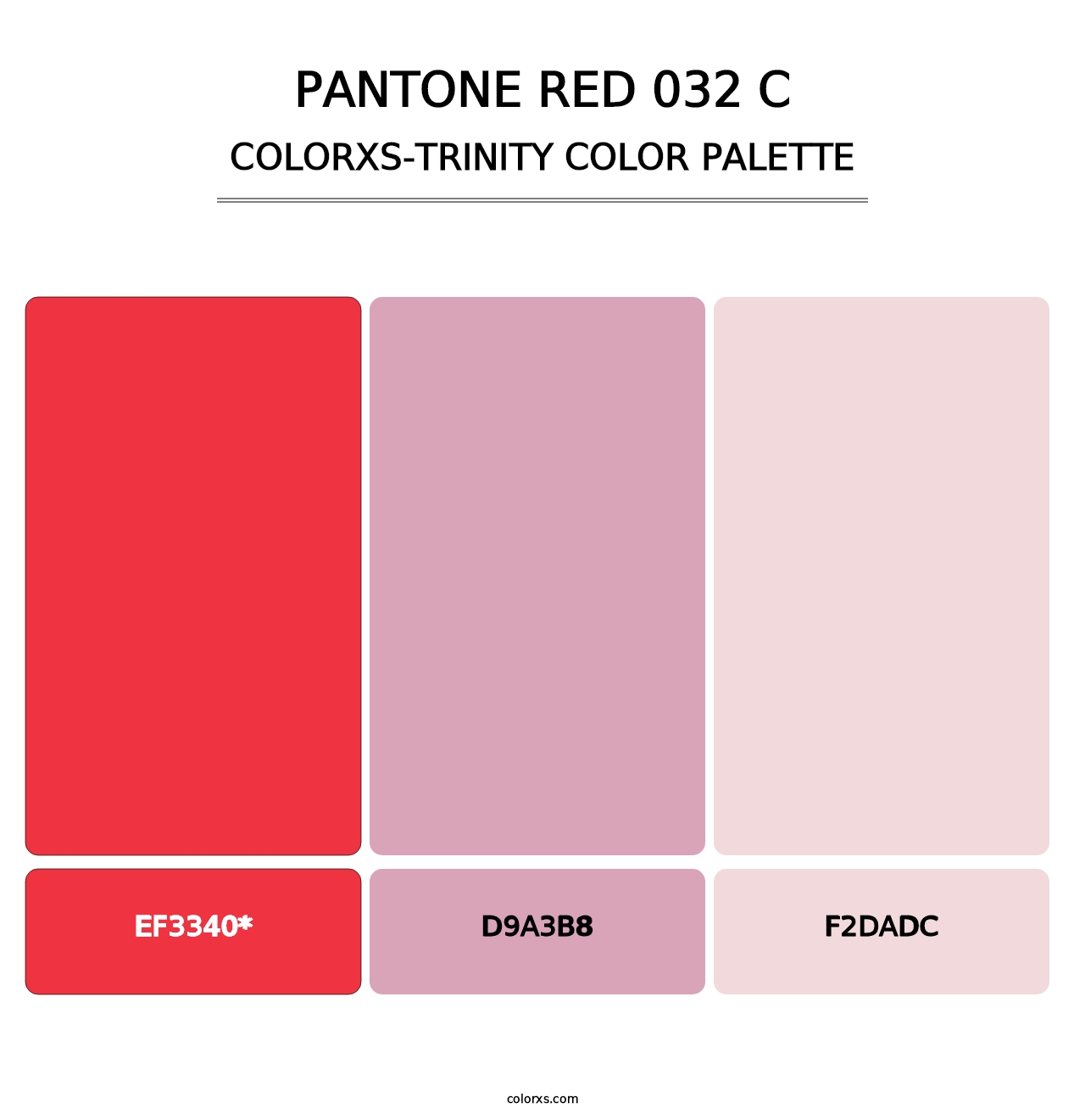 PANTONE Red 032 C - Colorxs Trinity Palette