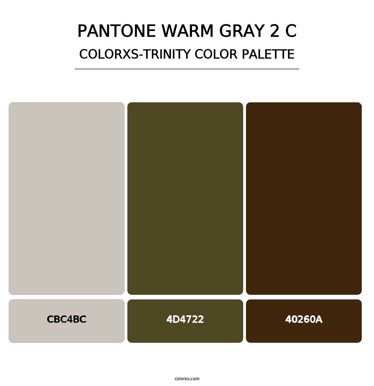 PANTONE Warm Gray 2 C - Colorxs Trinity Palette