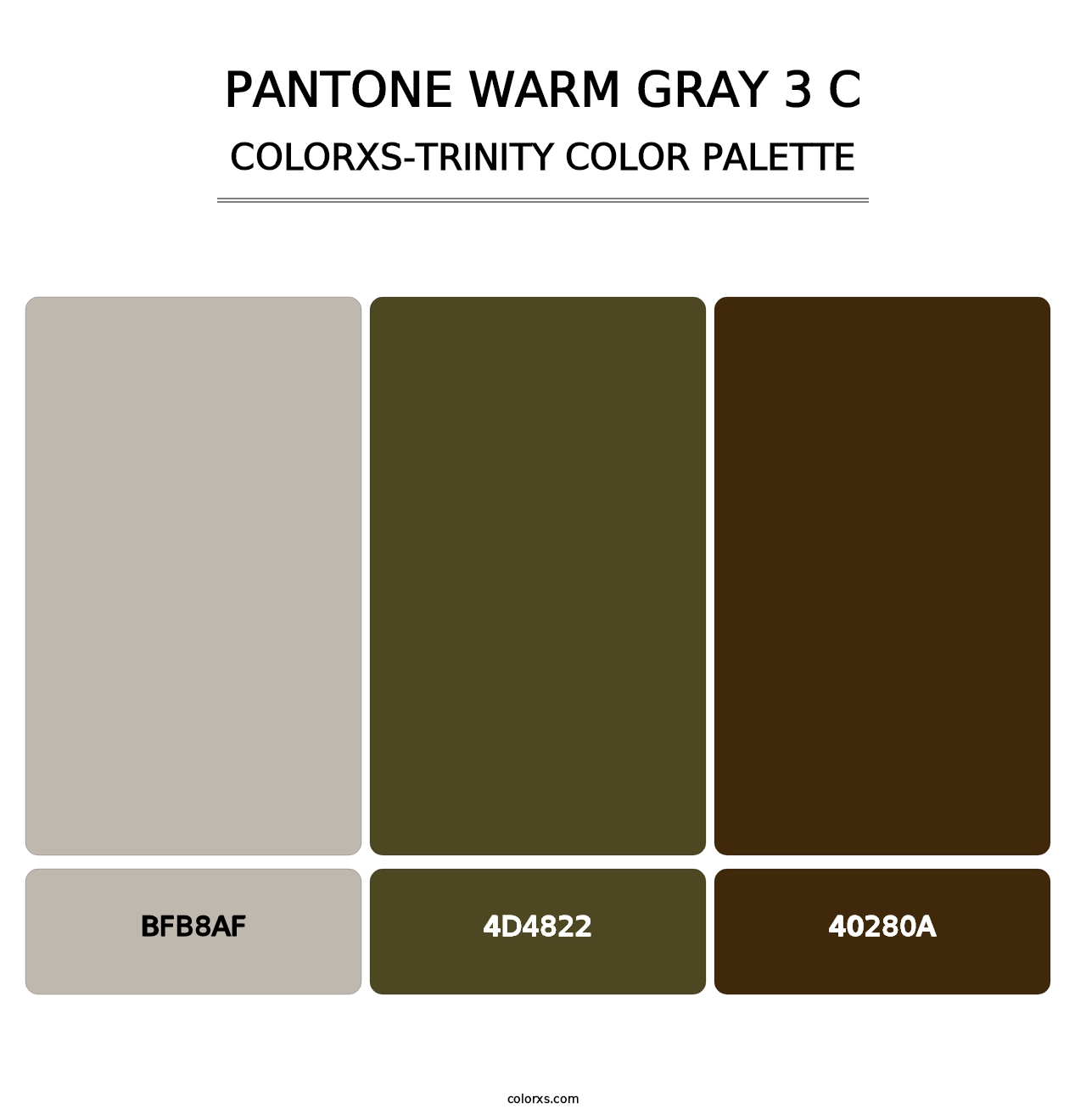 PANTONE Warm Gray 3 C - Colorxs Trinity Palette
