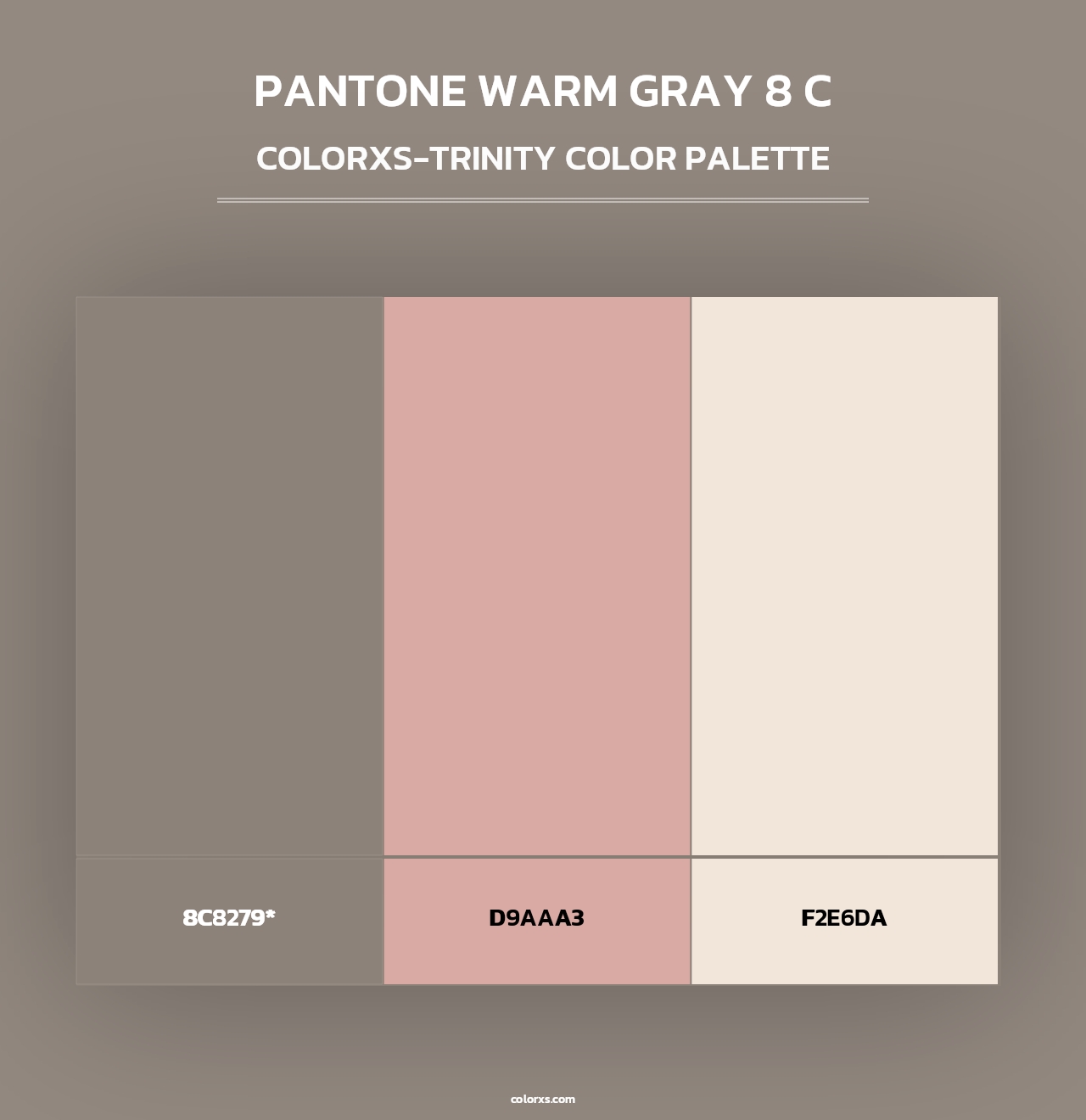 PANTONE Warm Gray 8 C - Colorxs Trinity Palette