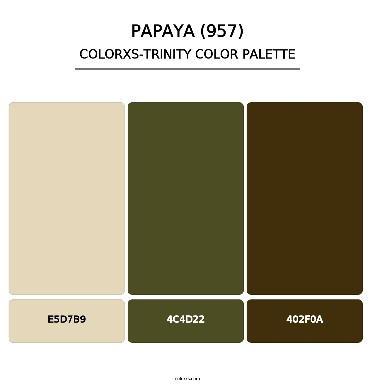 Papaya (957) - Colorxs Trinity Palette