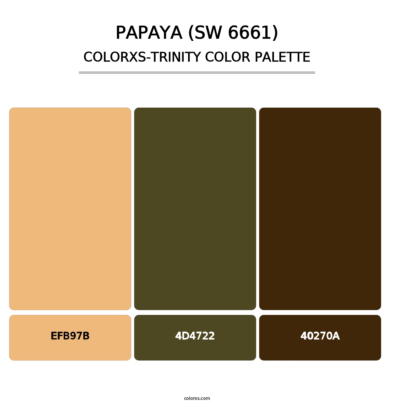 Papaya (SW 6661) - Colorxs Trinity Palette