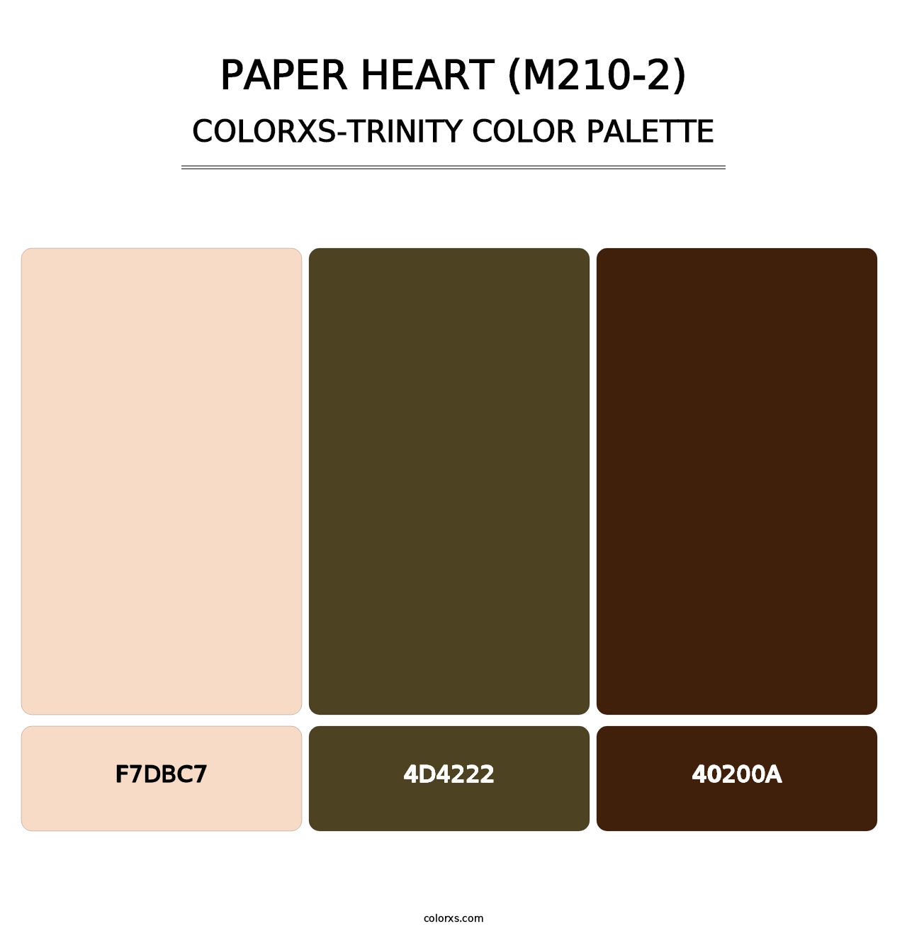 Paper Heart (M210-2) - Colorxs Trinity Palette