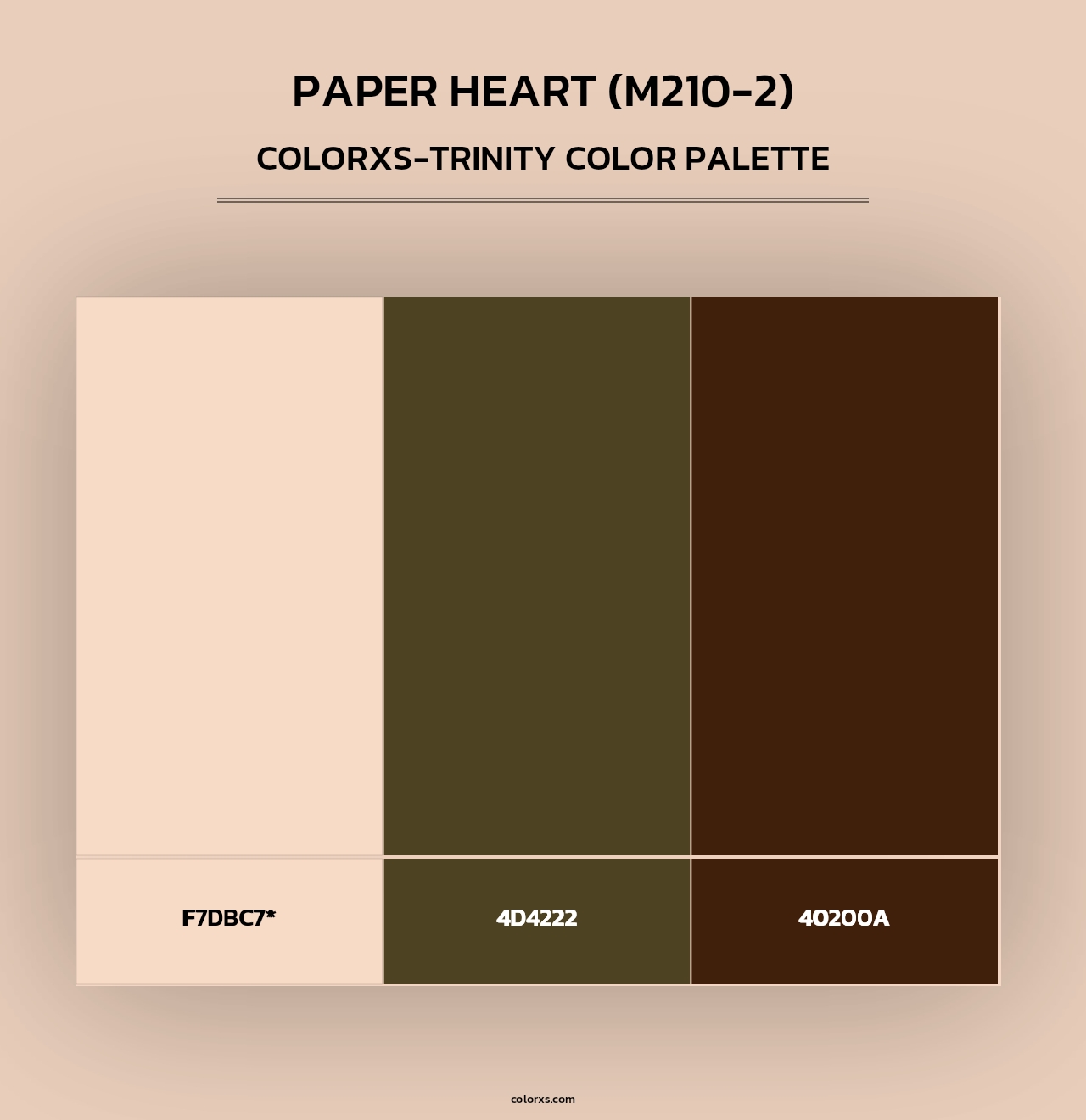 Paper Heart (M210-2) - Colorxs Trinity Palette