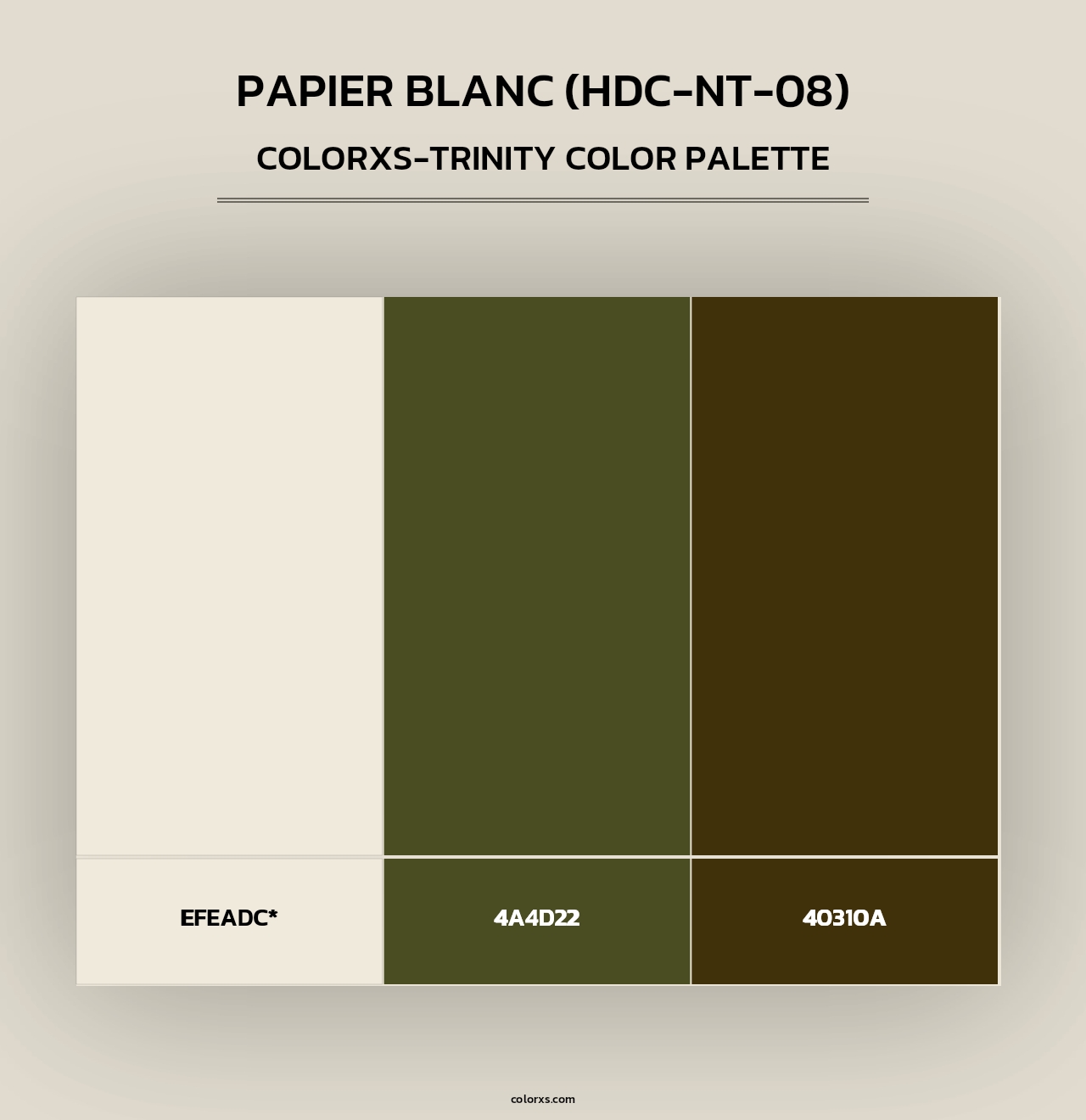 Papier Blanc (HDC-NT-08) - Colorxs Trinity Palette