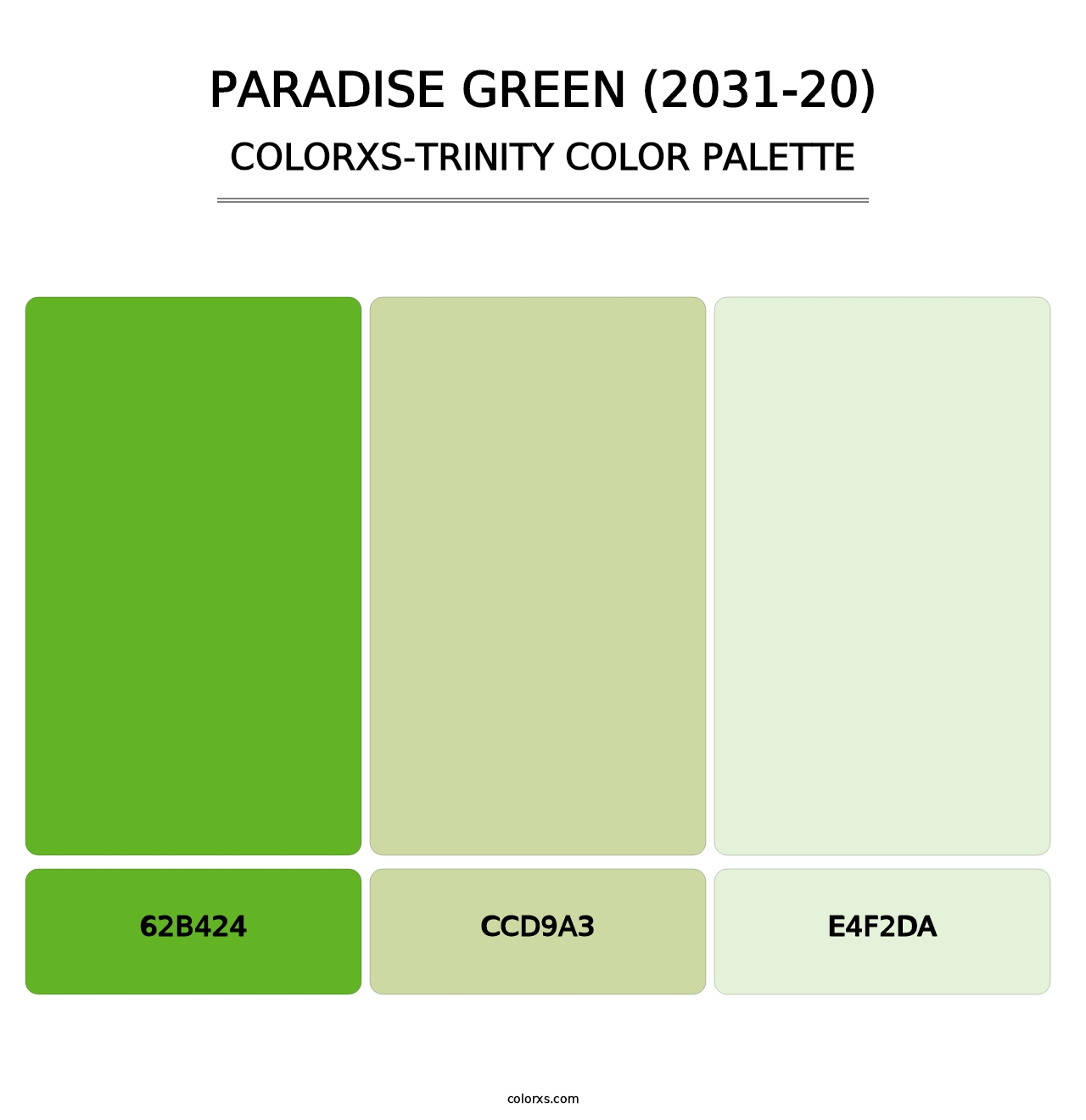 Paradise Green (2031-20) - Colorxs Trinity Palette