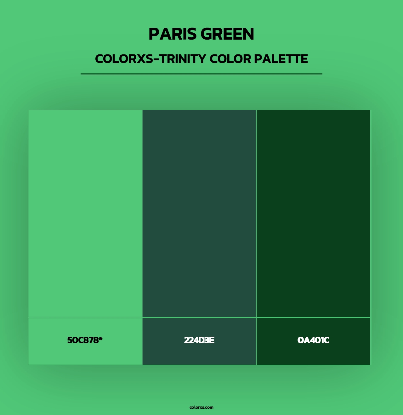 Paris Green - Colorxs Trinity Palette