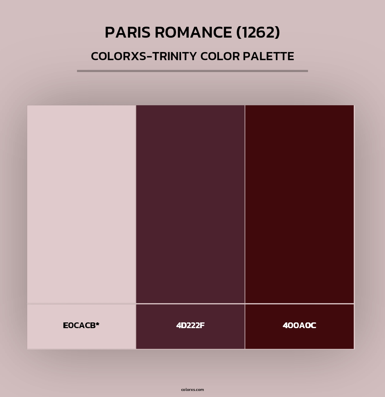 Paris Romance (1262) - Colorxs Trinity Palette
