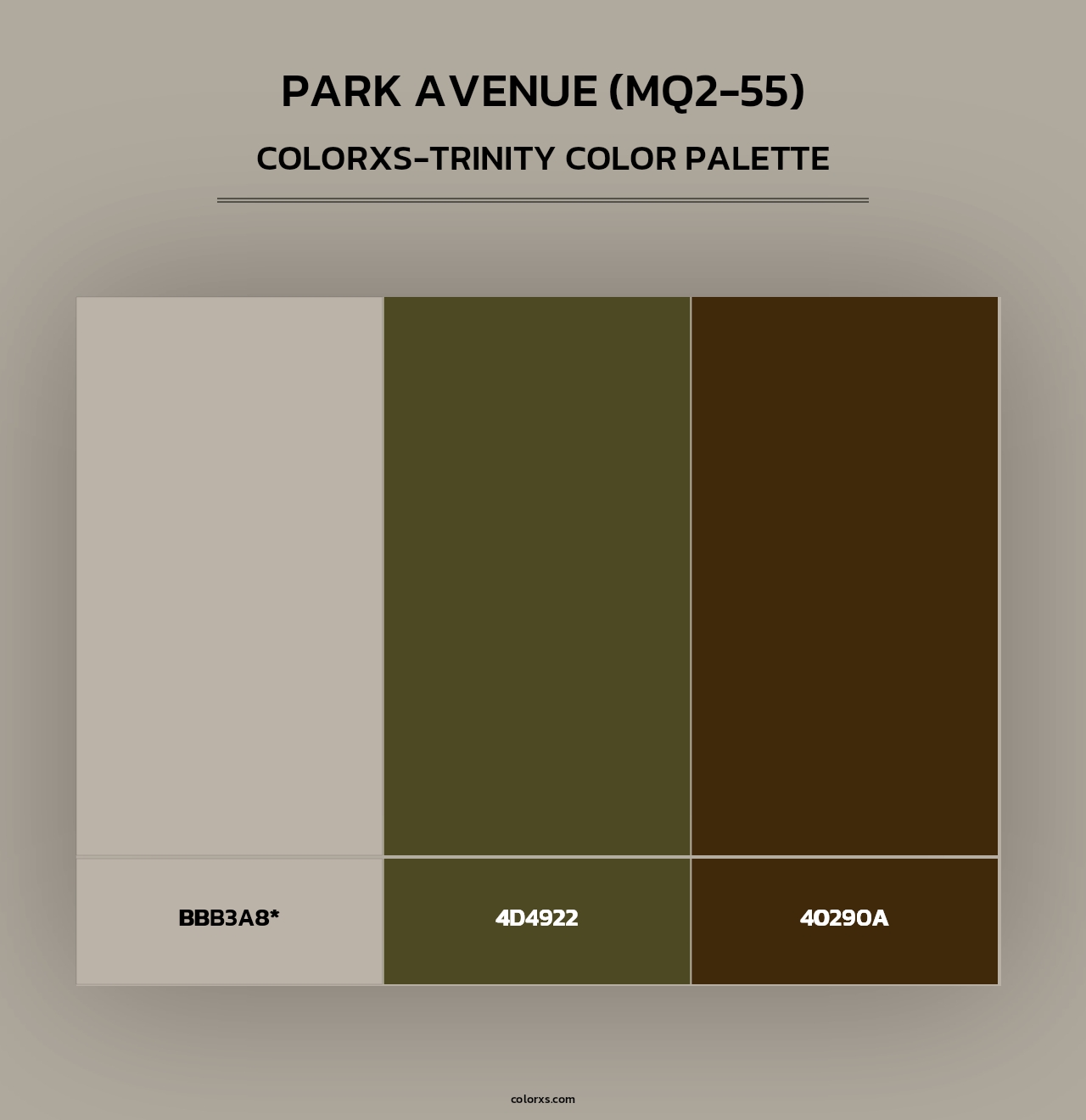 Park Avenue (MQ2-55) - Colorxs Trinity Palette